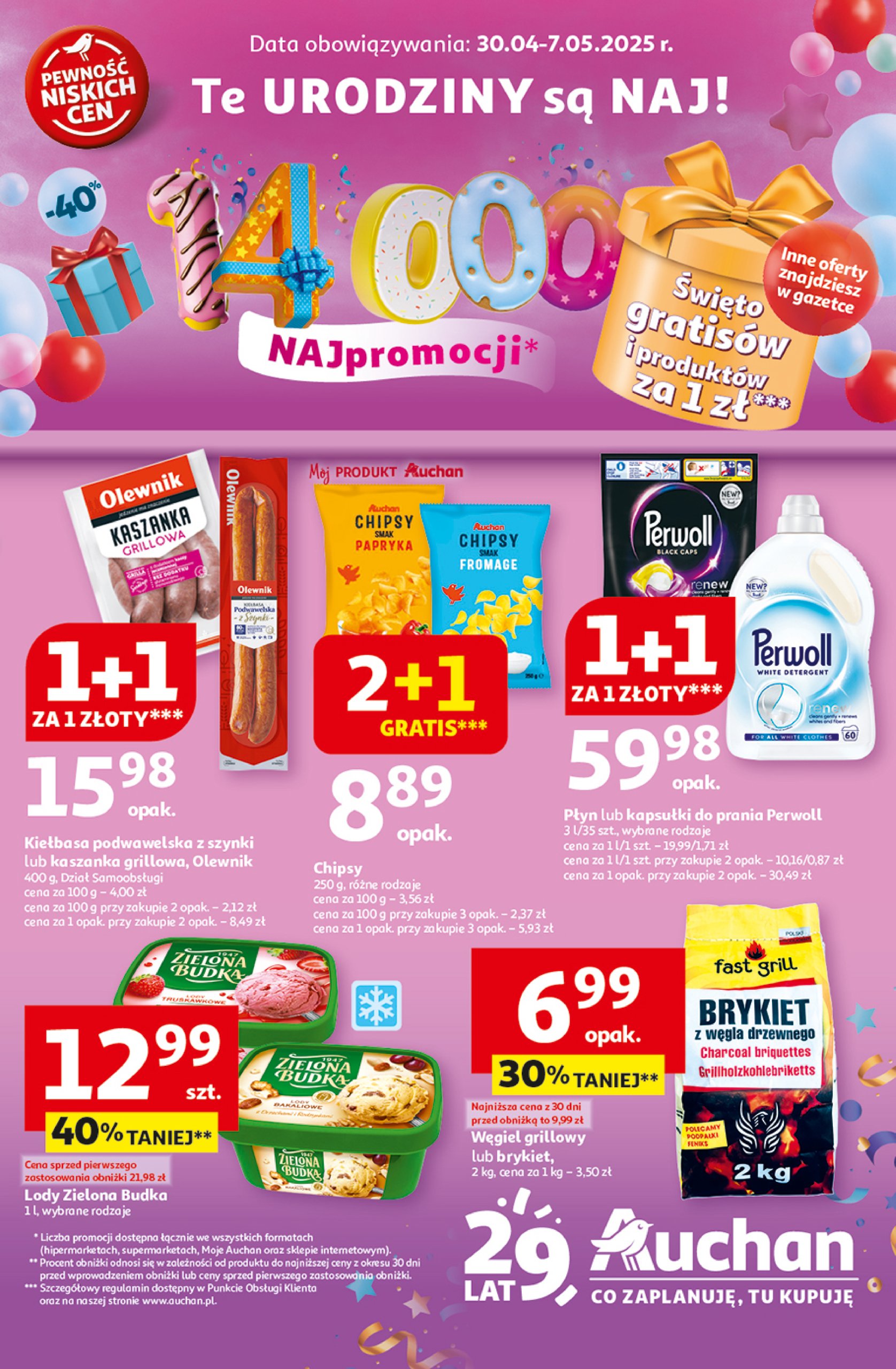 auchan - Hipermarket Auchan gazetka ważna od 30.04. - 07.05.