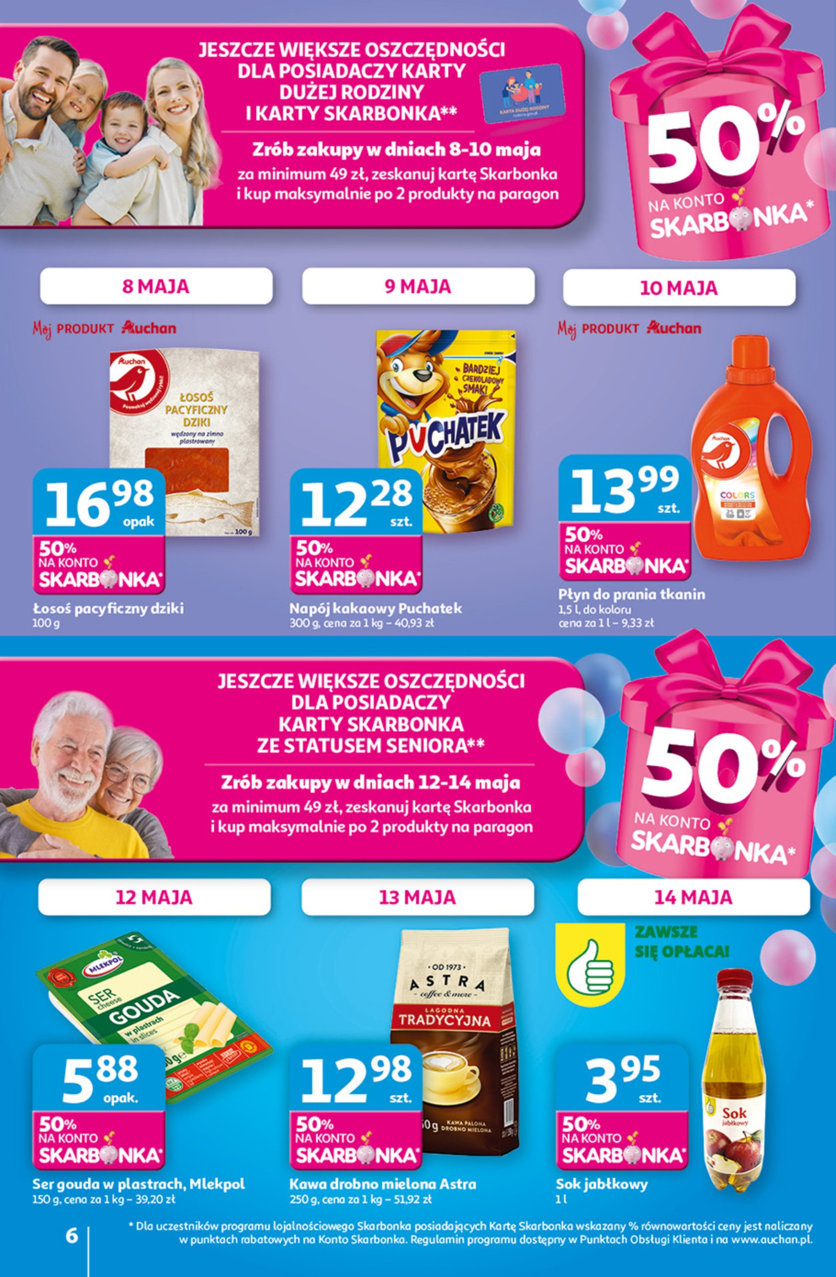 auchan - Hipermarket Auchan gazetka ważna od 08.05. - 14.05. - page: 6 auchan - Hipermarket Auchan gazetka ważna od 08.05. - 14.05. - page: 6