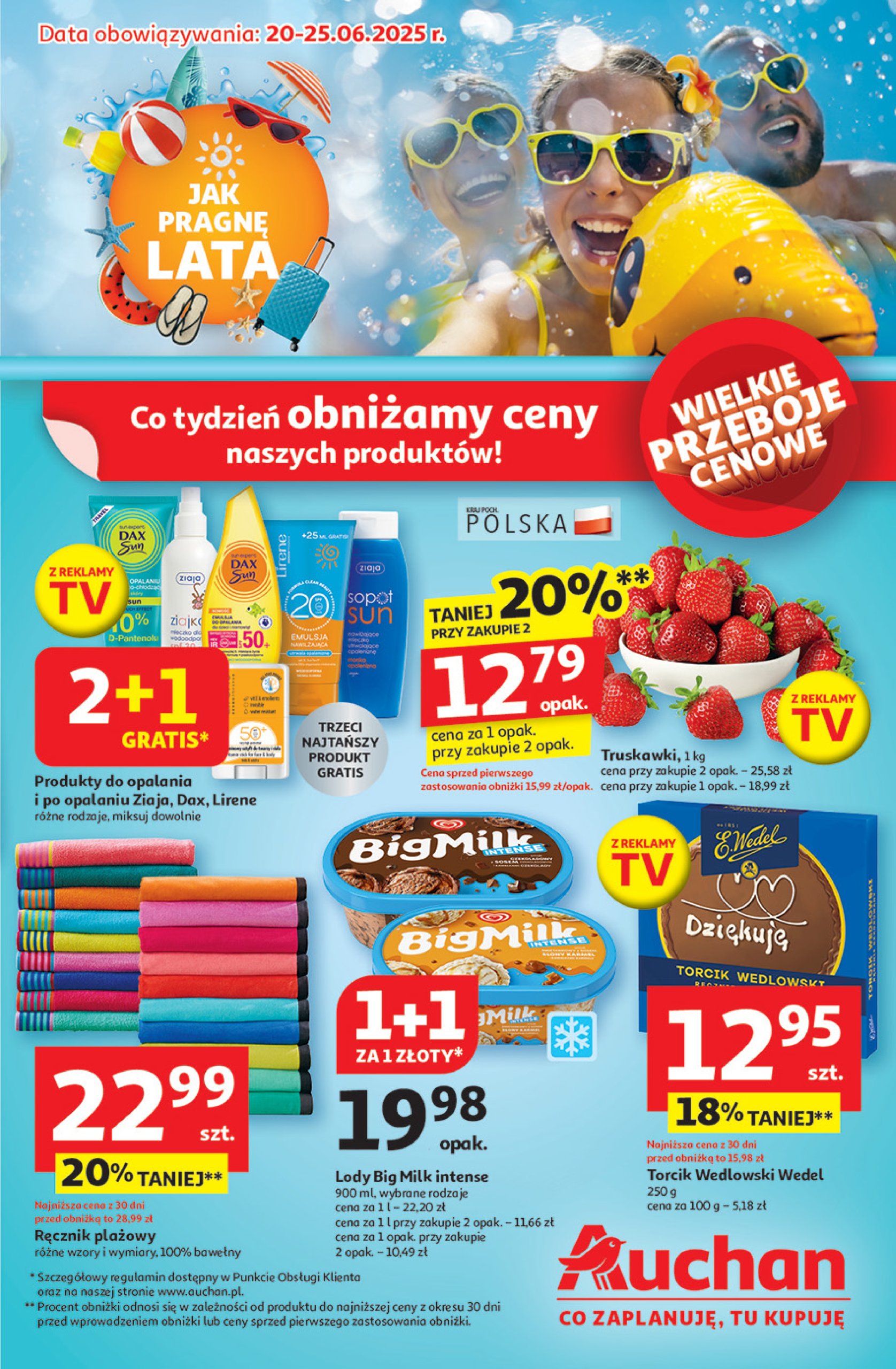 auchan - Gazetka Hipermarket Auchan ważna od 20.06. - 25.06.