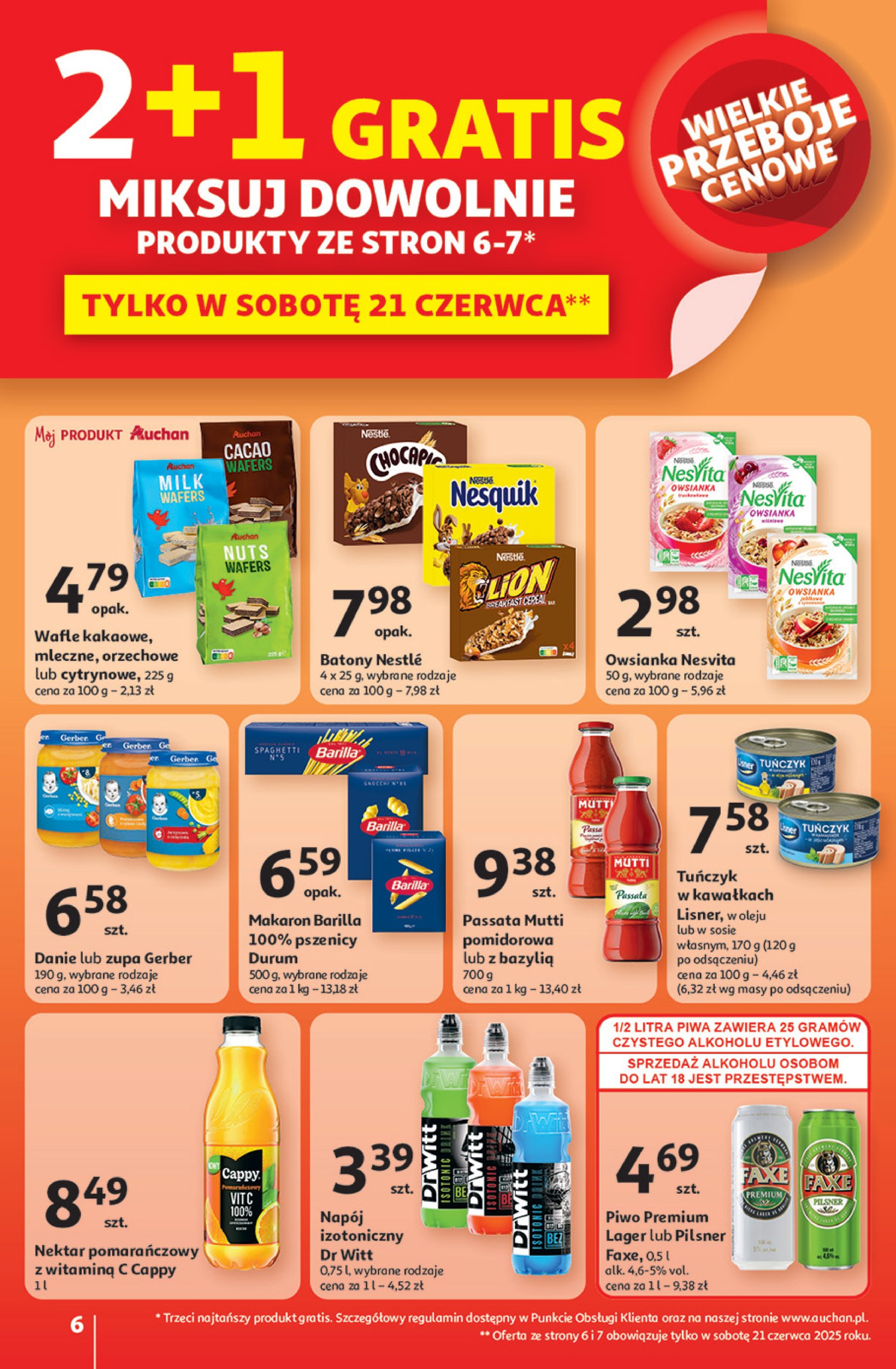 auchan - Gazetka Hipermarket Auchan ważna od 20.06. - 25.06. - page: 6