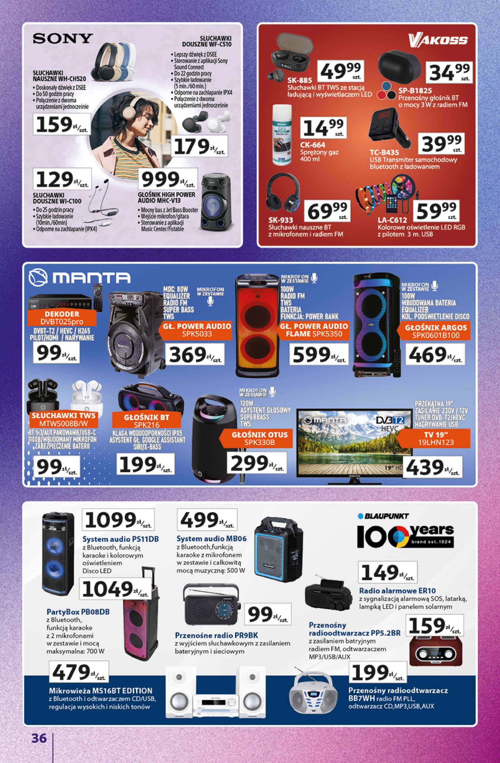 auchan - Gazetka Hipermarket Auchan - Znane Marki Duży Wybór ważna od 12.06. - 18.06. - page: 36 auchan - Gazetka Hipermarket Auchan - Znane Marki Duży Wybór ważna od 12.06. - 18.06. - page: 36