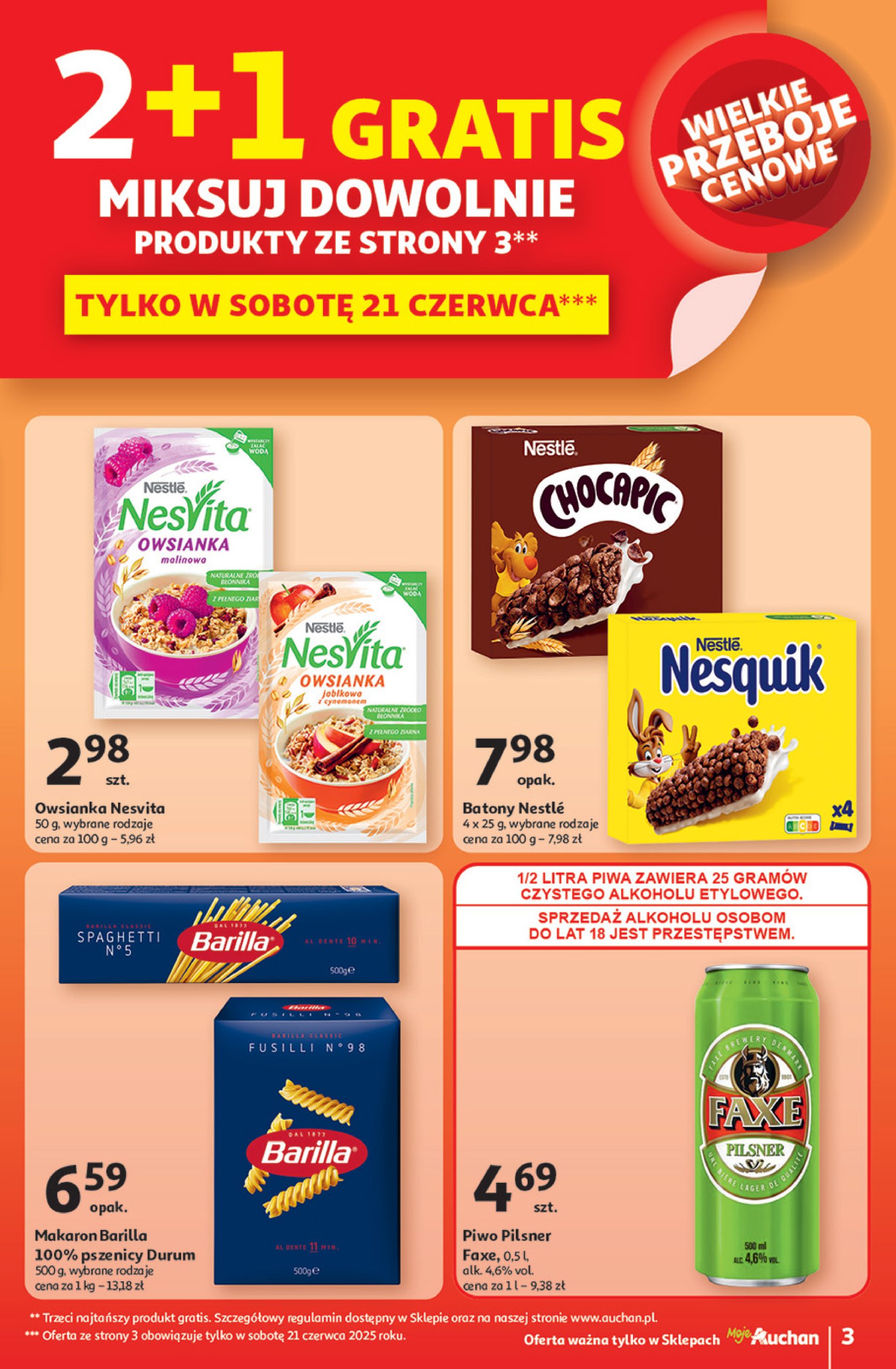 auchan - Gazetka Moje Auchan - JAK PRAGNĘ LATA Moje Auchan ważna od 20.06. - 25.06. - page: 3