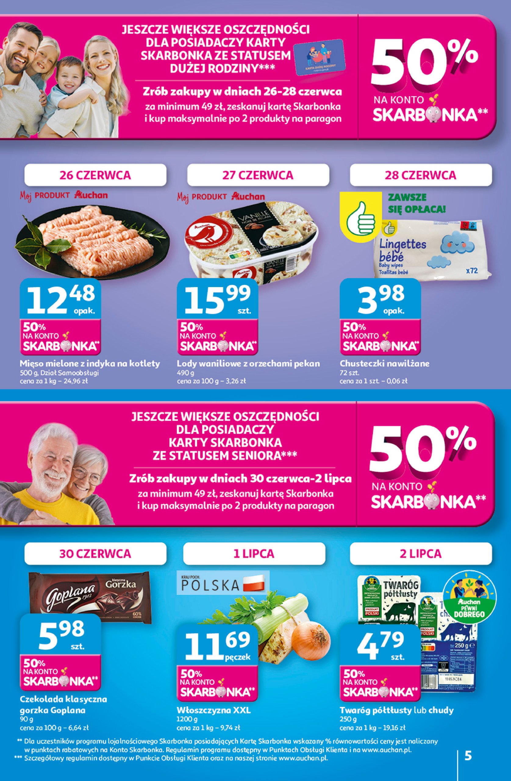 auchan - Gazetka Hipermarket Auchan ważna od 26.06. - 02.07. - page: 5 auchan - Gazetka Hipermarket Auchan ważna od 26.06. - 02.07. - page: 5