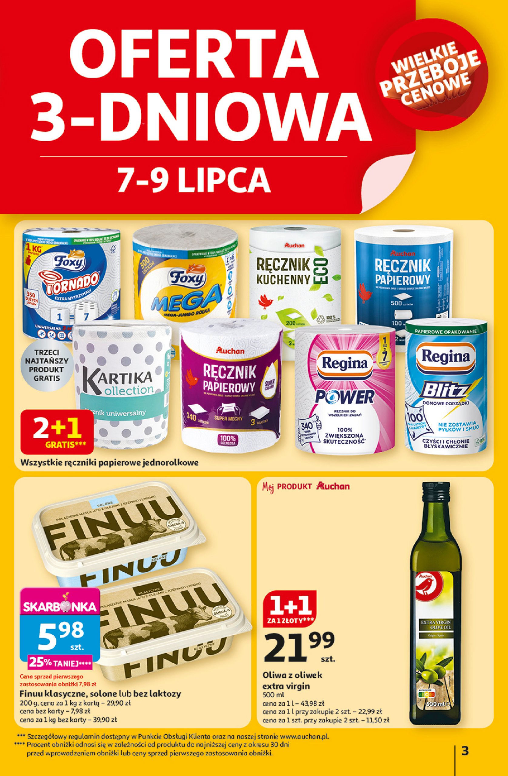 auchan - Gazetka Hipermarket Auchan ważna od 03.07. - 09.07. - page: 3