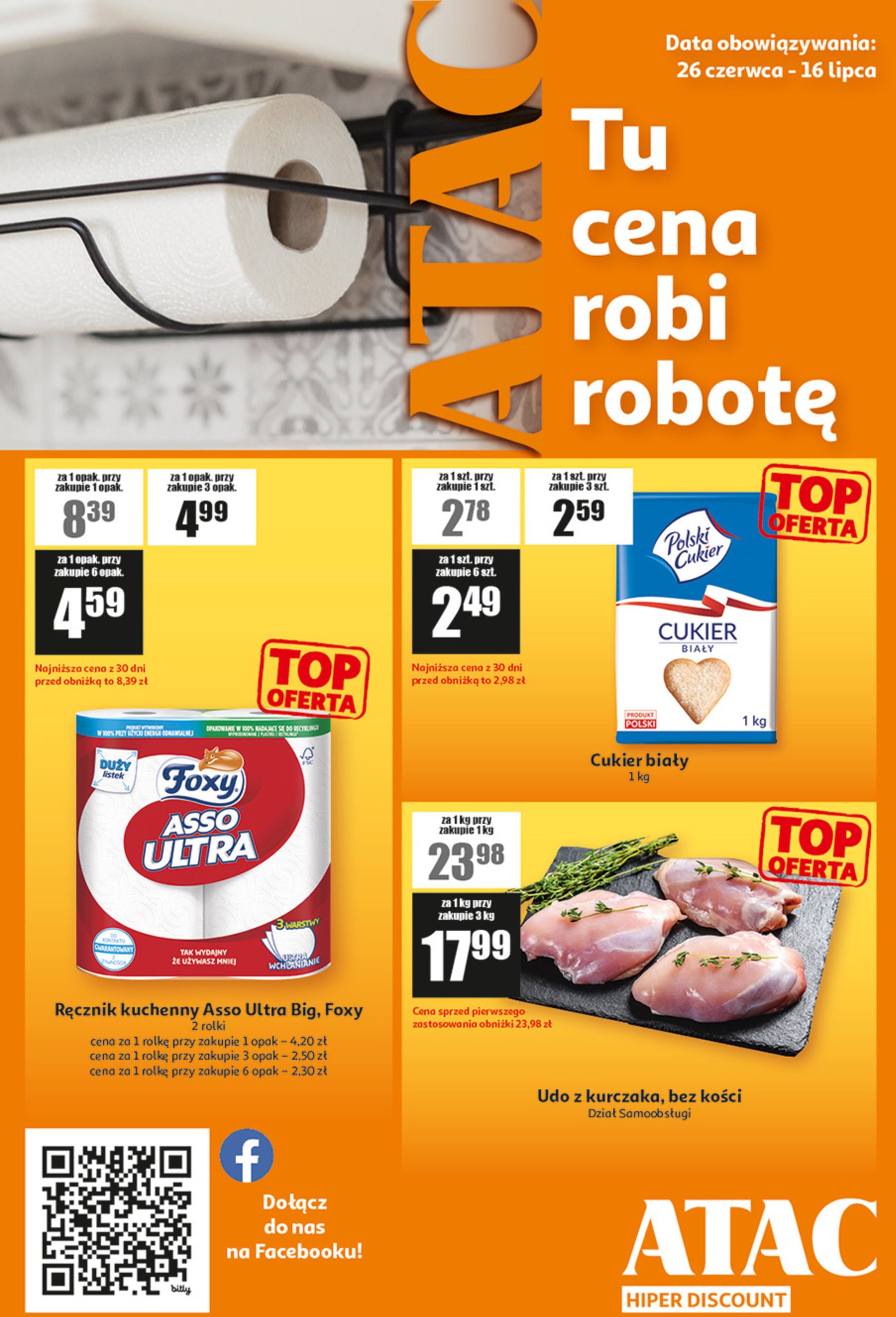 auchan - Gazetka Auchan - ATAC Hiper Discount ważna od 26.06. - 16.07.