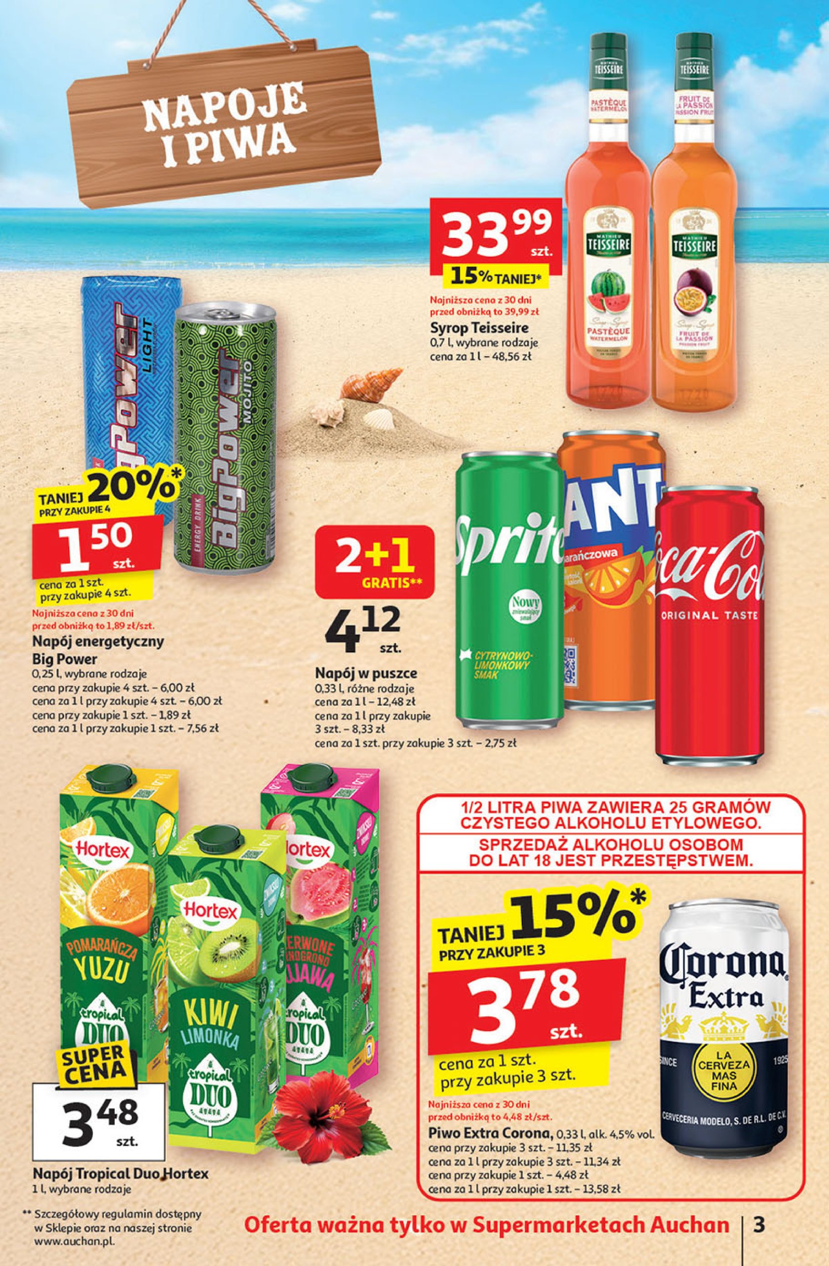 auchan - Gazetka Supermarket Auchan ważna od 10.07. - 16.07. - page: 3