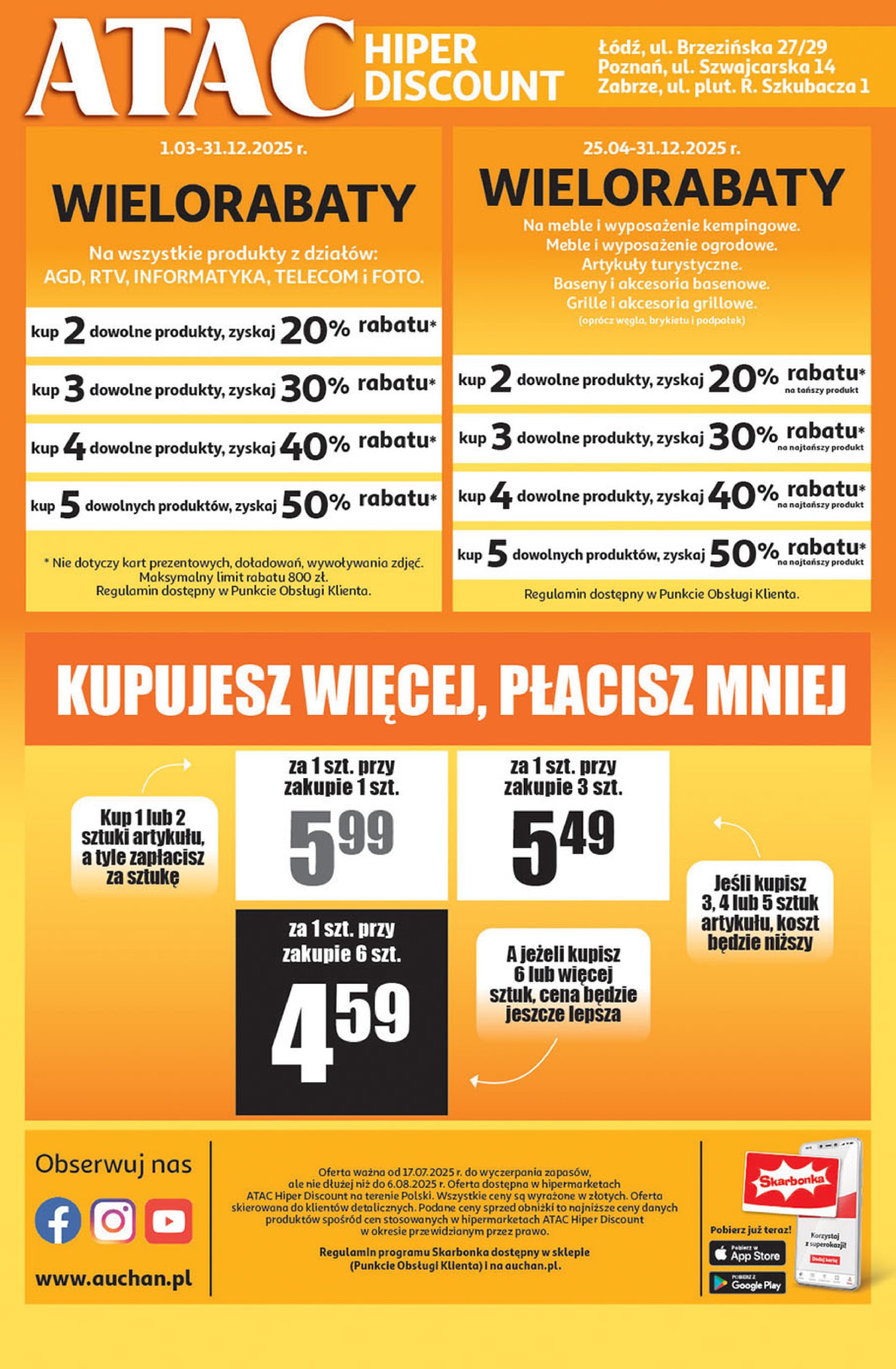 auchan - Gazetka ATAC Hiper Discount by Auchan ważna od 17.07. - 06.08. - page: 4