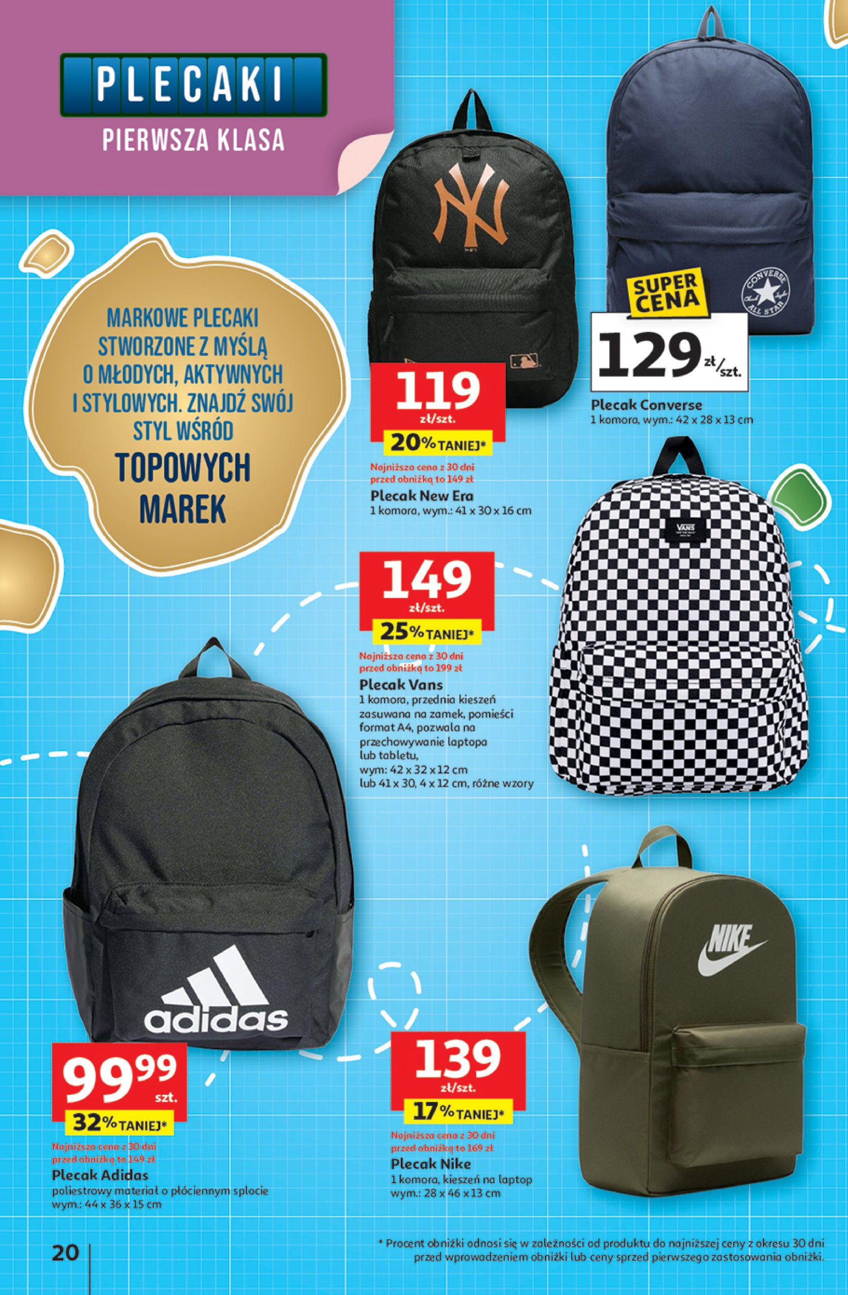 auchan - Gazetka Hipermarket Auchan - Odlotowe ceny na start szkoły ważna od 17.07. - 30.07. - page: 20