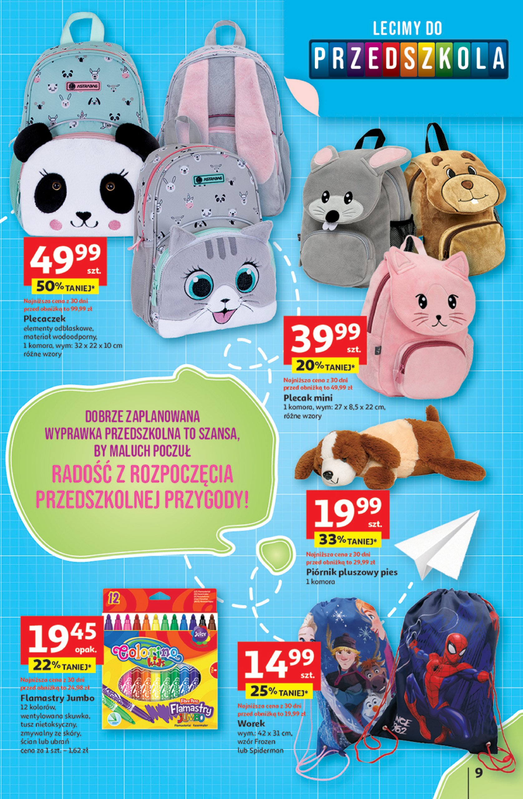 auchan - Gazetka Hipermarket Auchan - Odlotowe ceny na start szkoły ważna od 17.07. - 30.07. - page: 9