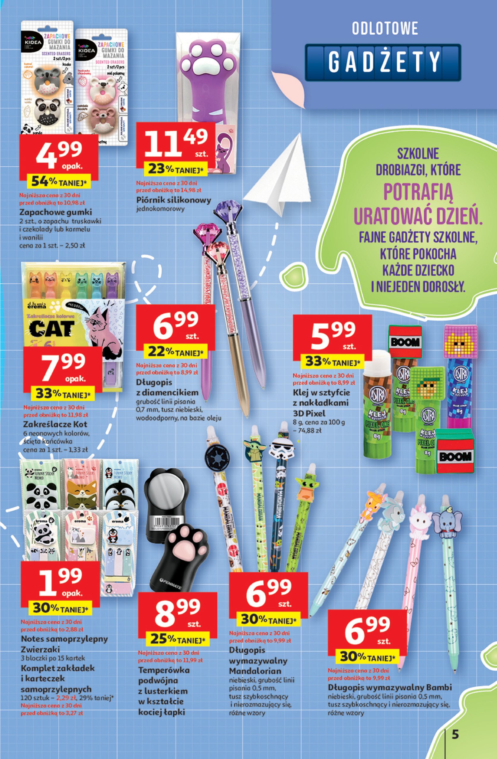 auchan - Gazetka Hipermarket Auchan - Gazetka Odlotowe ceny na start szkoły ważna od 17.07. - 30.07. - page: 5