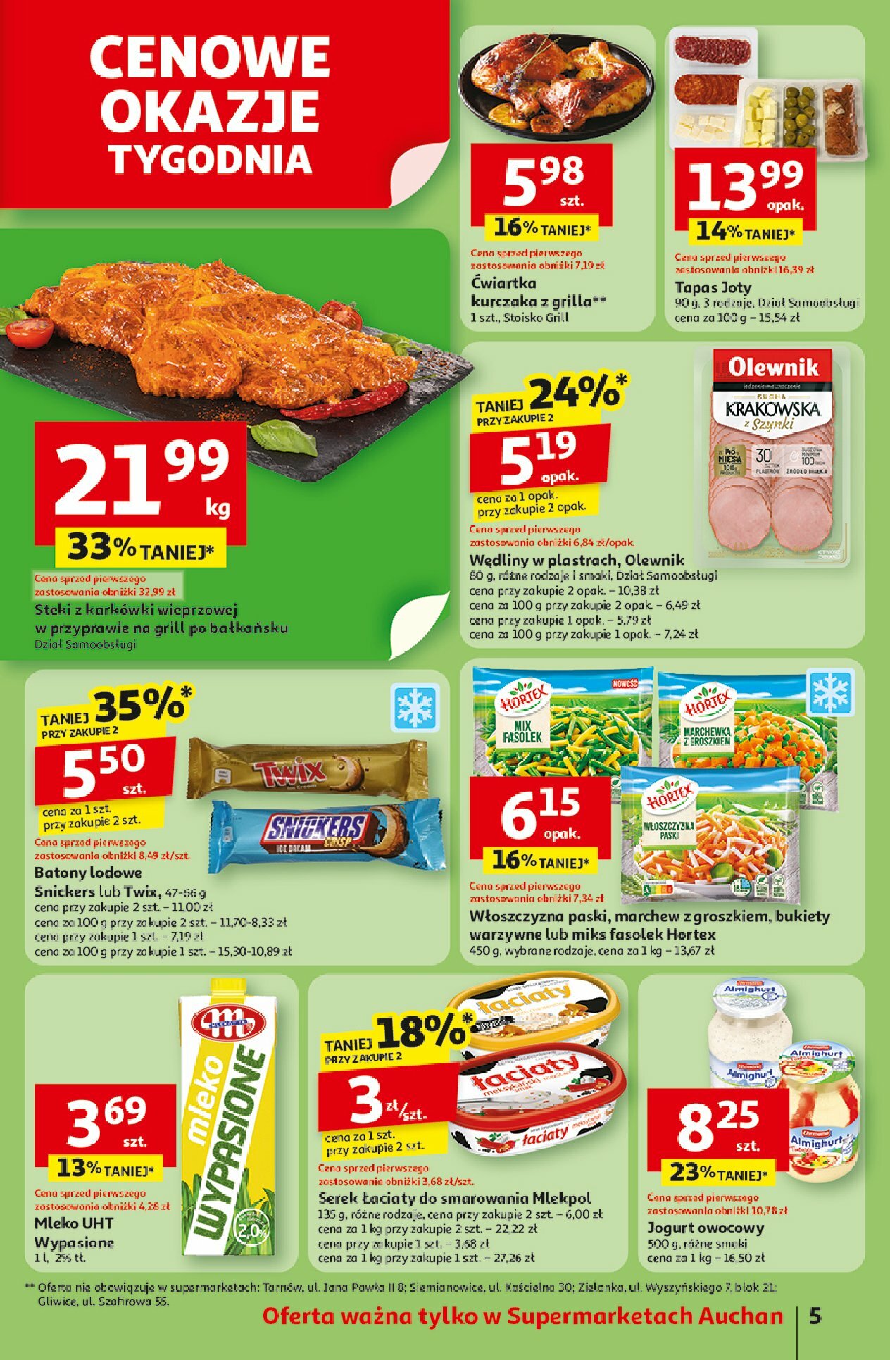 auchan - Gazetka Supermarket Auchan - ważna od 07.08. do 13.08. - page: 5