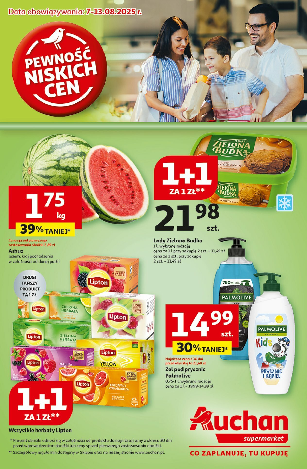 auchan - Gazetka Supermarket Auchan - ważna od 07.08. do 13.08.