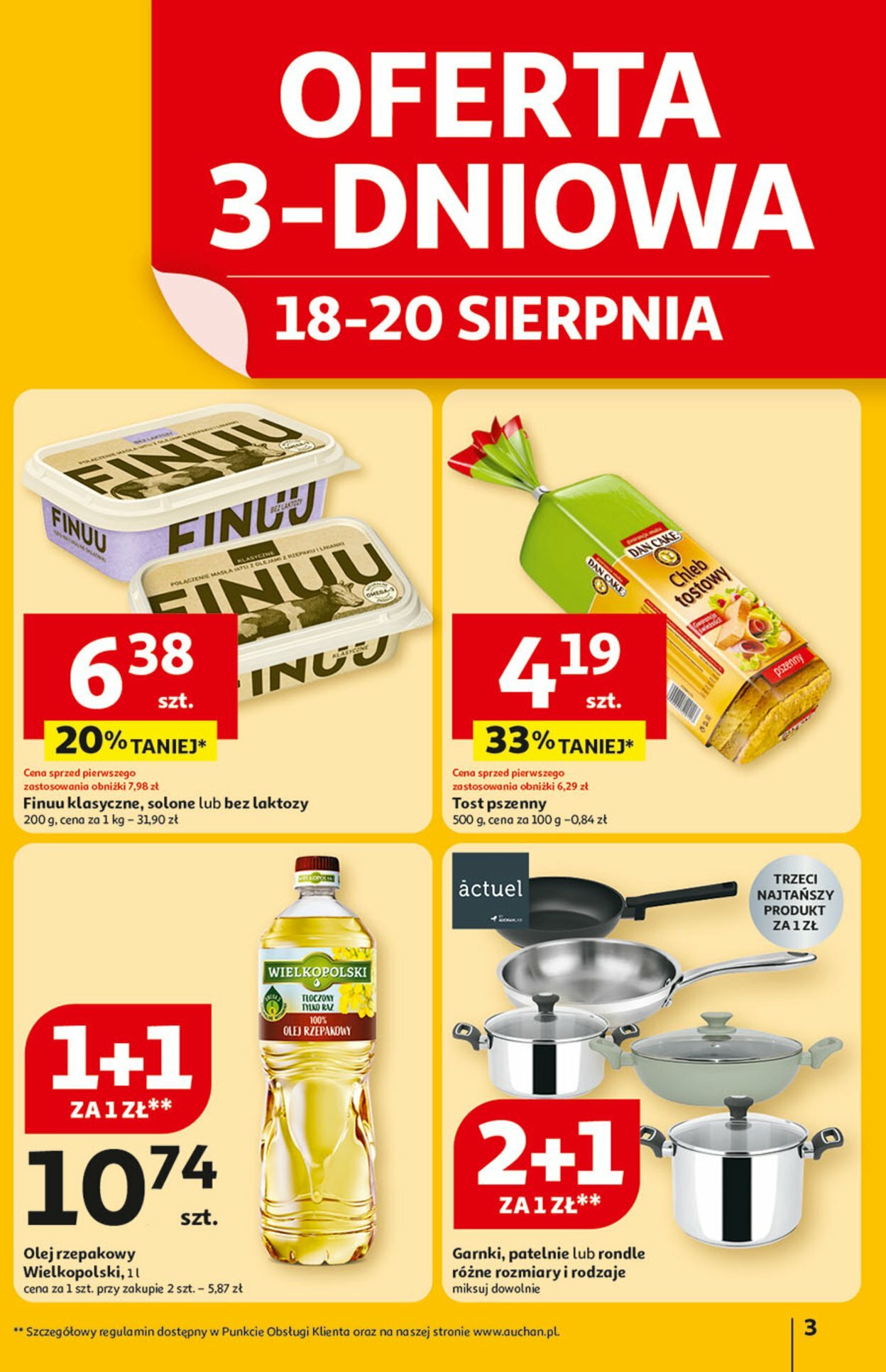 auchan - Gazetka Hipermarket Auchan - ważna od 14.08. do 20.08. - page: 3