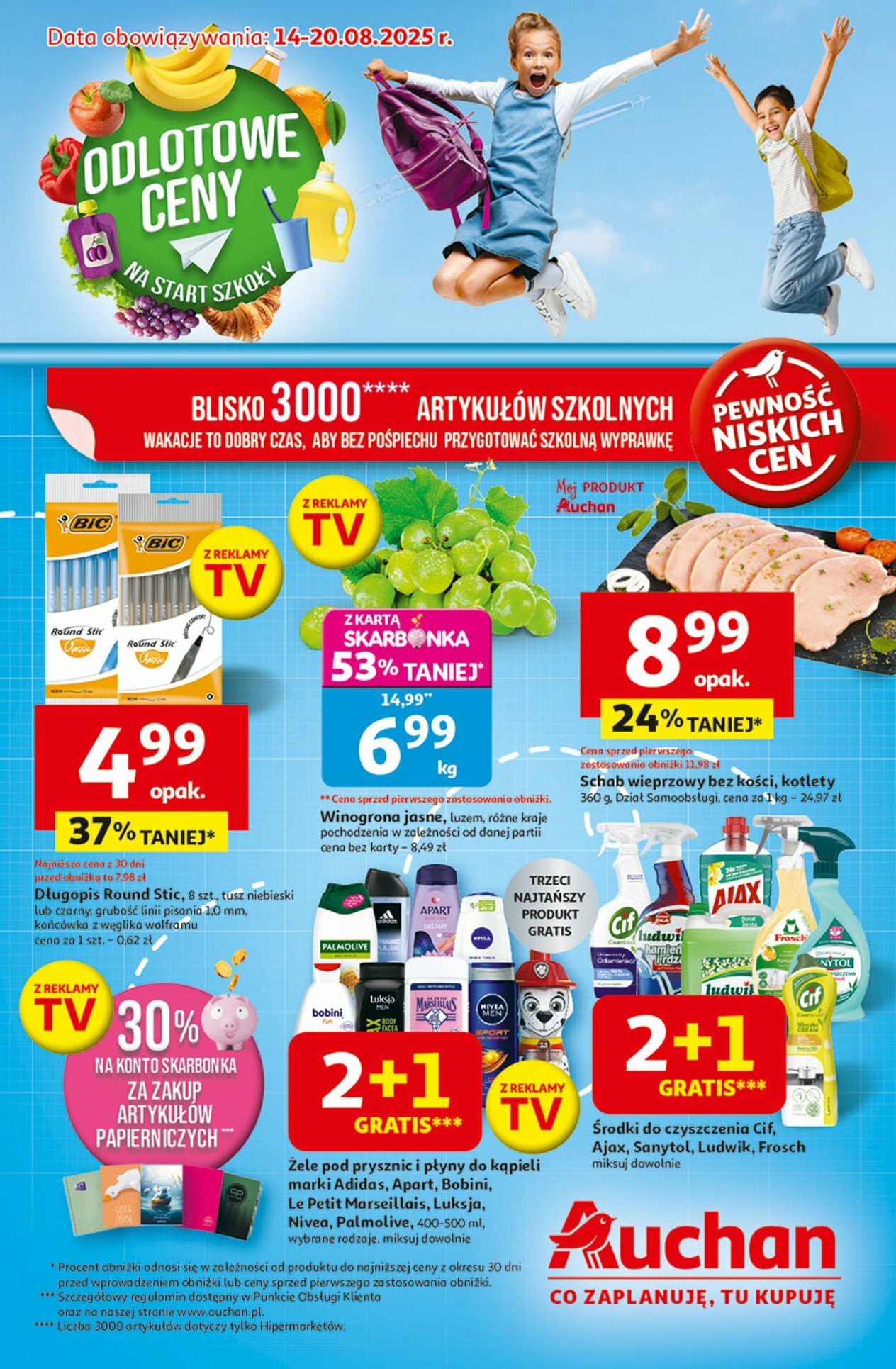 auchan - Gazetka Hipermarket Auchan - ważna od 14.08. do 20.08.