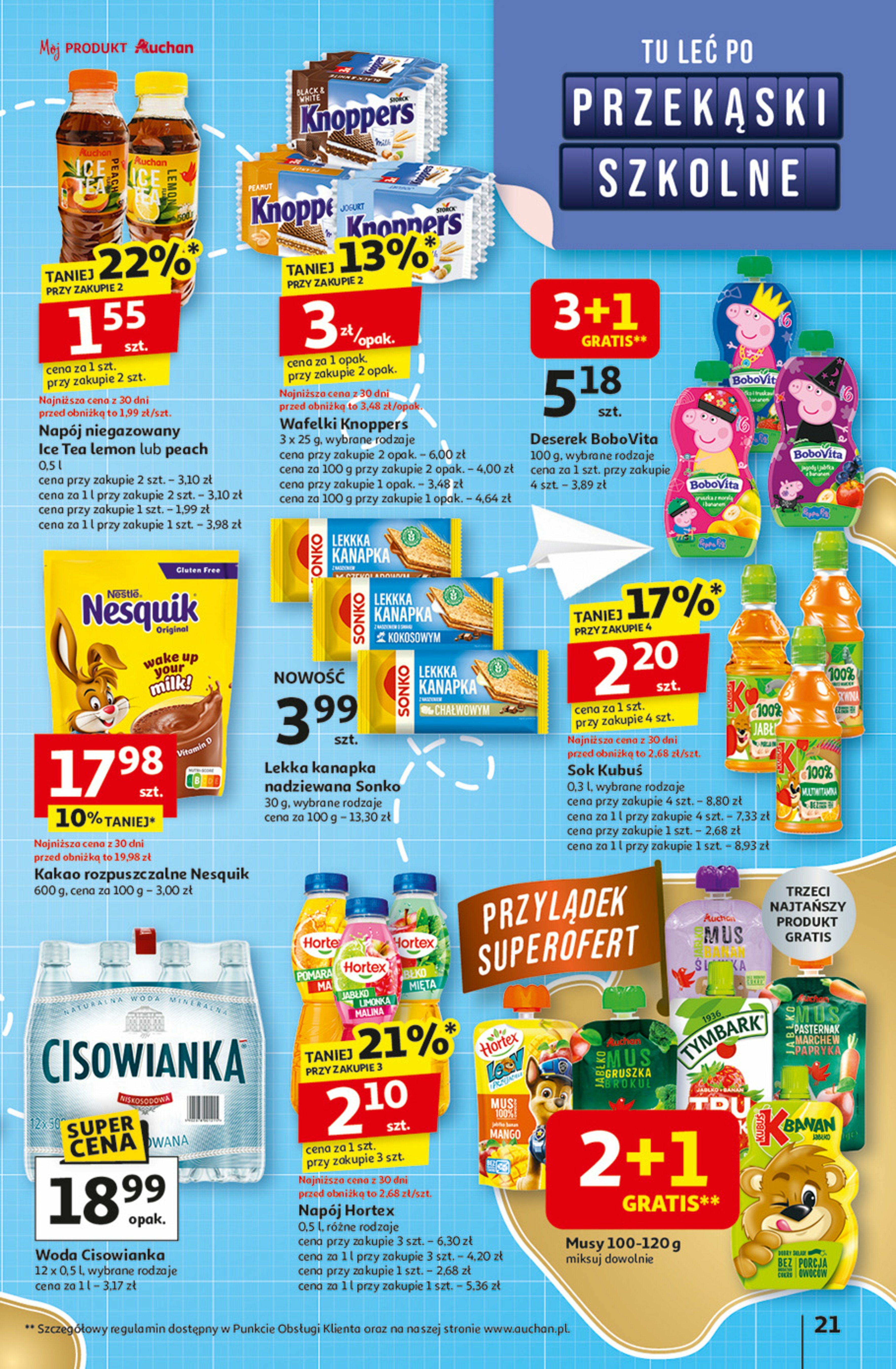 auchan - Gazetka Hipermarket Auchan - ważna od 21.08. do 27.08. - page: 21