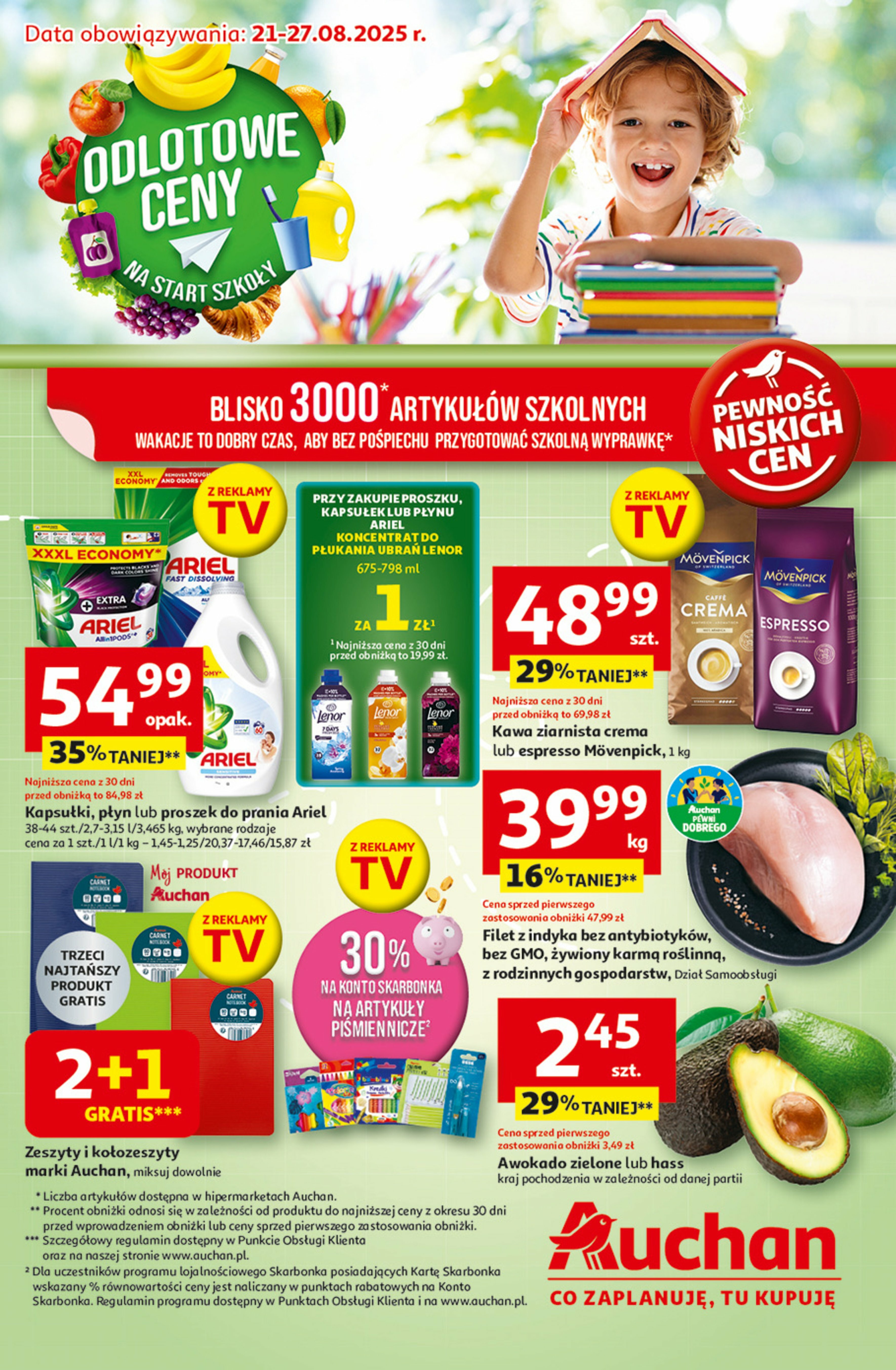 auchan - Gazetka Hipermarket Auchan - ważna od 21.08. do 27.08.