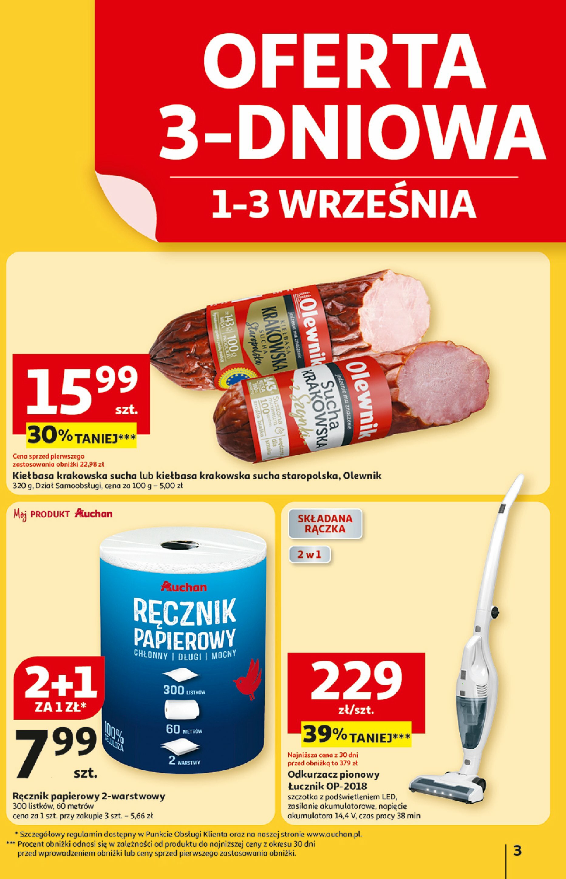 auchan - Gazetka Hipermarket Auchan - ważna od 28.08. do 03.09. - page: 3