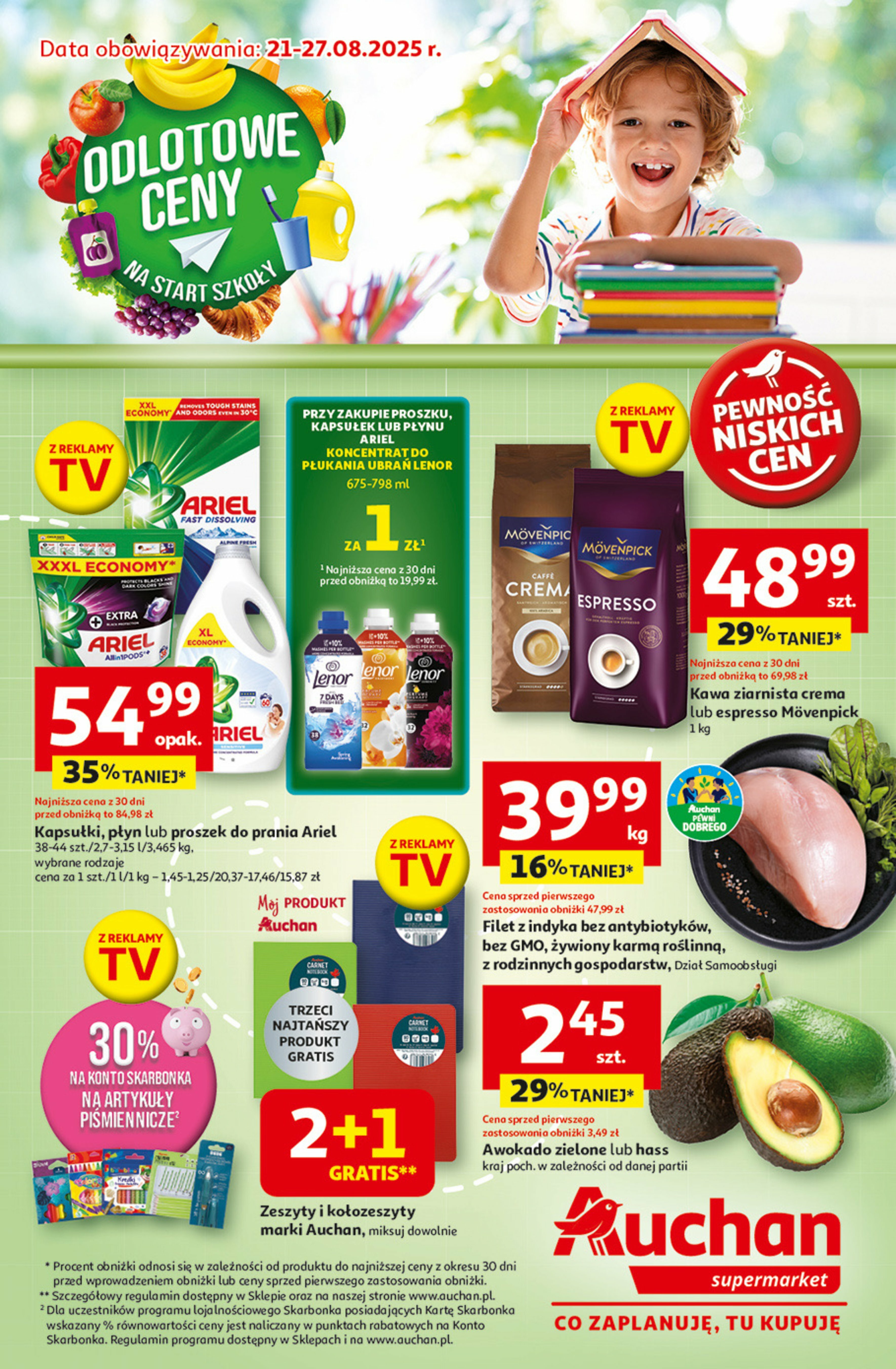 auchan - Gazetka Supermarket Auchan - ważna od 21.08. do 27.08.