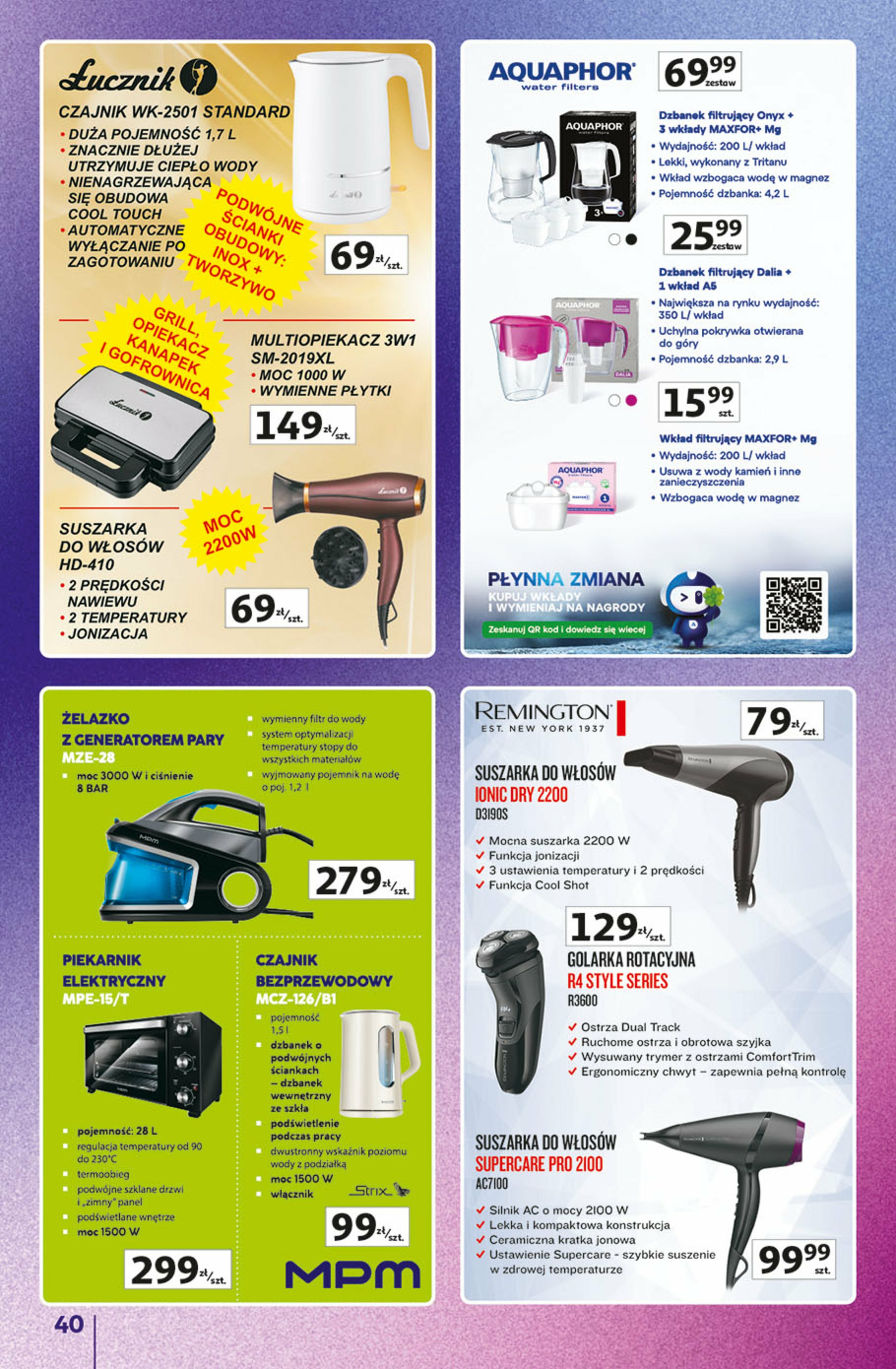 auchan - Gazetka Hipermarket Auchan - Znane marki duży wybór - ważna od 04.09. do 10.09. - page: 40 auchan - Gazetka Hipermarket Auchan - Znane marki duży wybór - ważna od 04.09. do 10.09. - page: 40