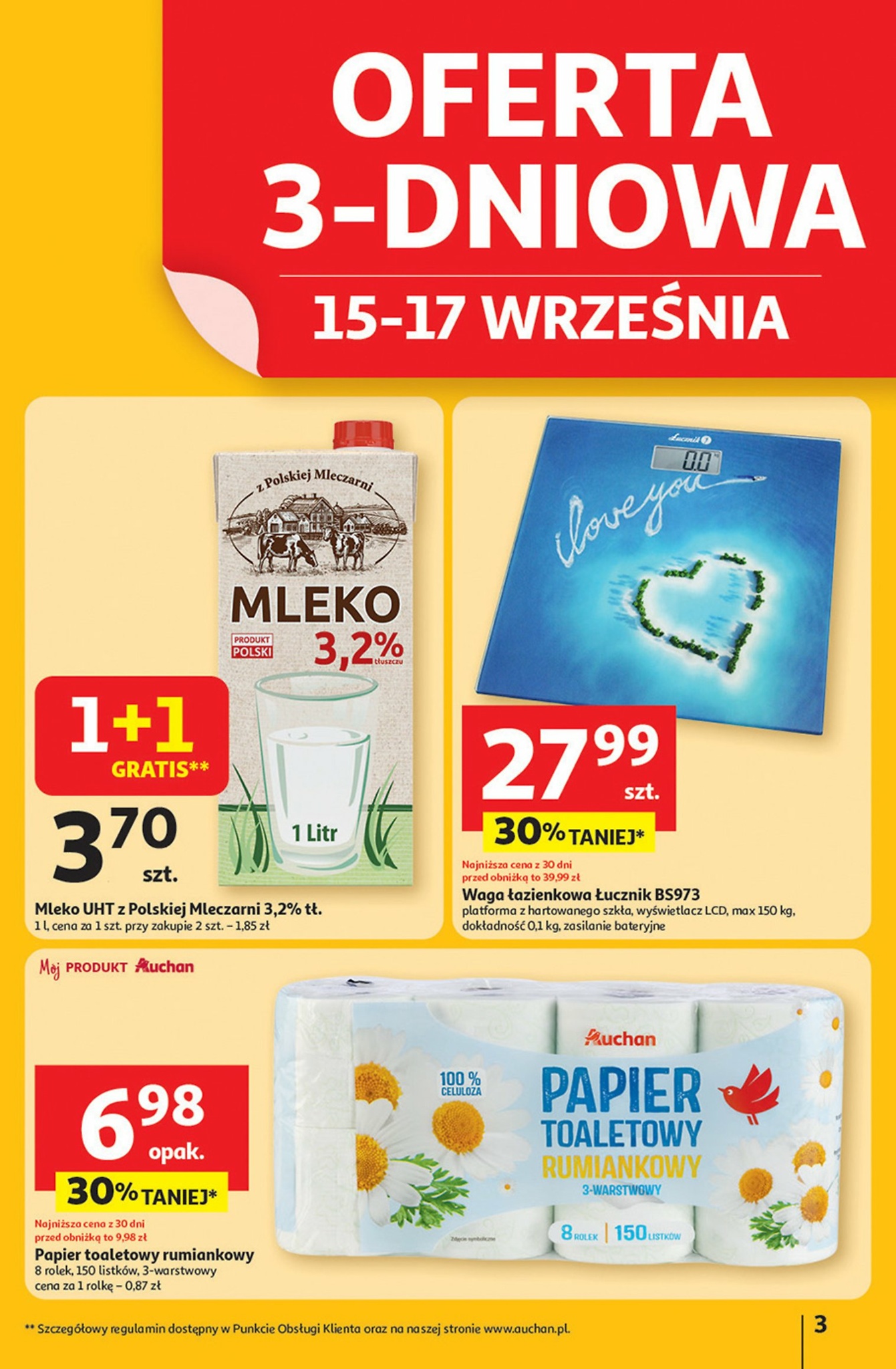 auchan - Gazetka Hipermarket Auchan - ważna od 11.09. do 17.09. - page: 3