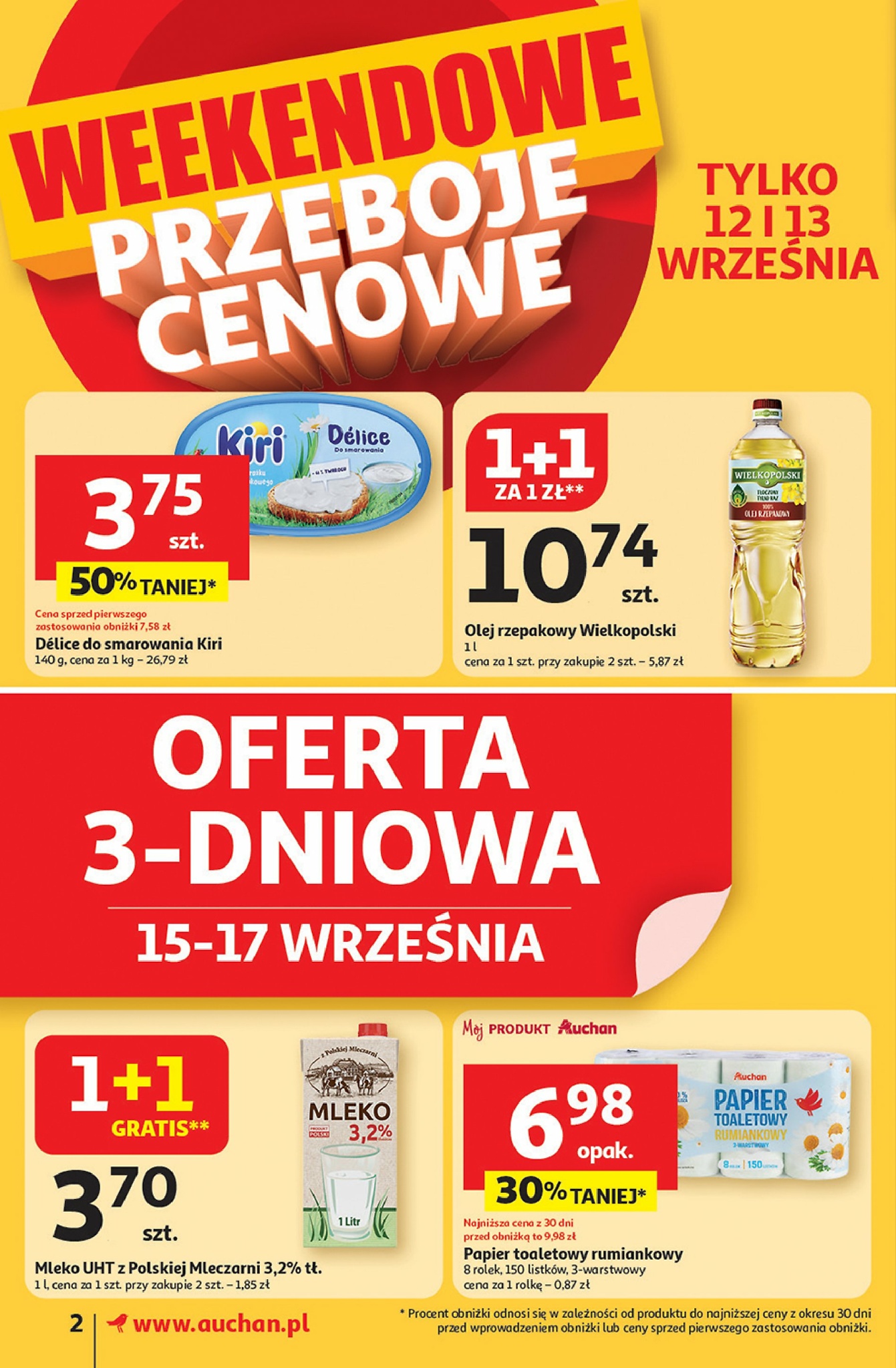 auchan - Gazetka Supermarket Auchan - ważna od 11.09. do 17.09. - page: 2