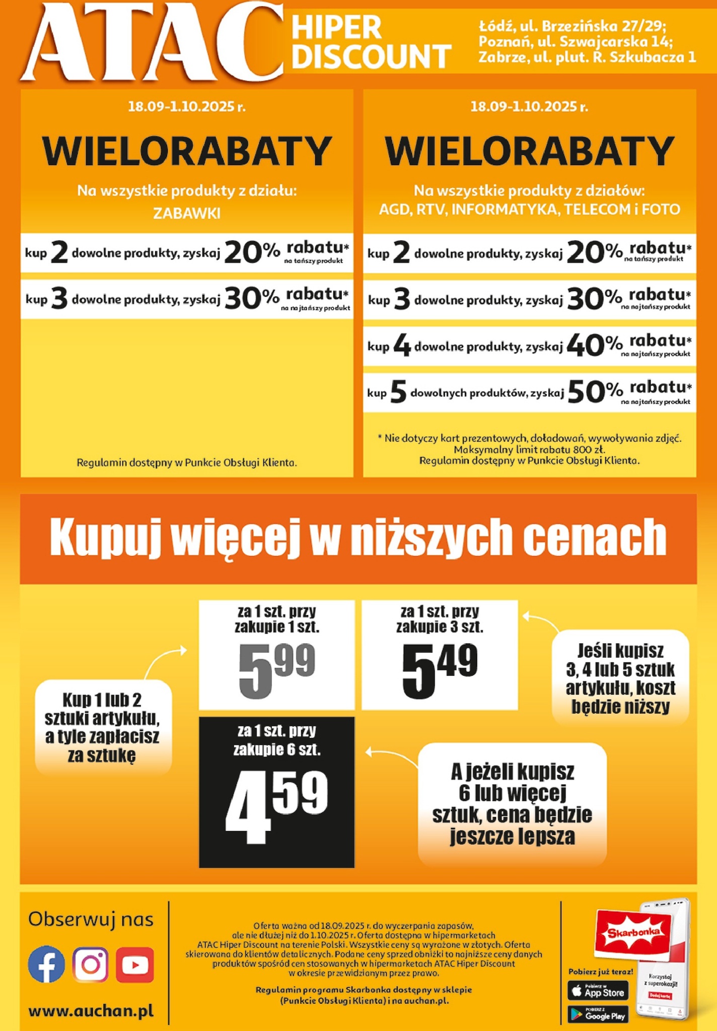 auchan - Gazetka Auchan - ATAC Hiper Discount - ważna od 18.09. do 01.10. - page: 4