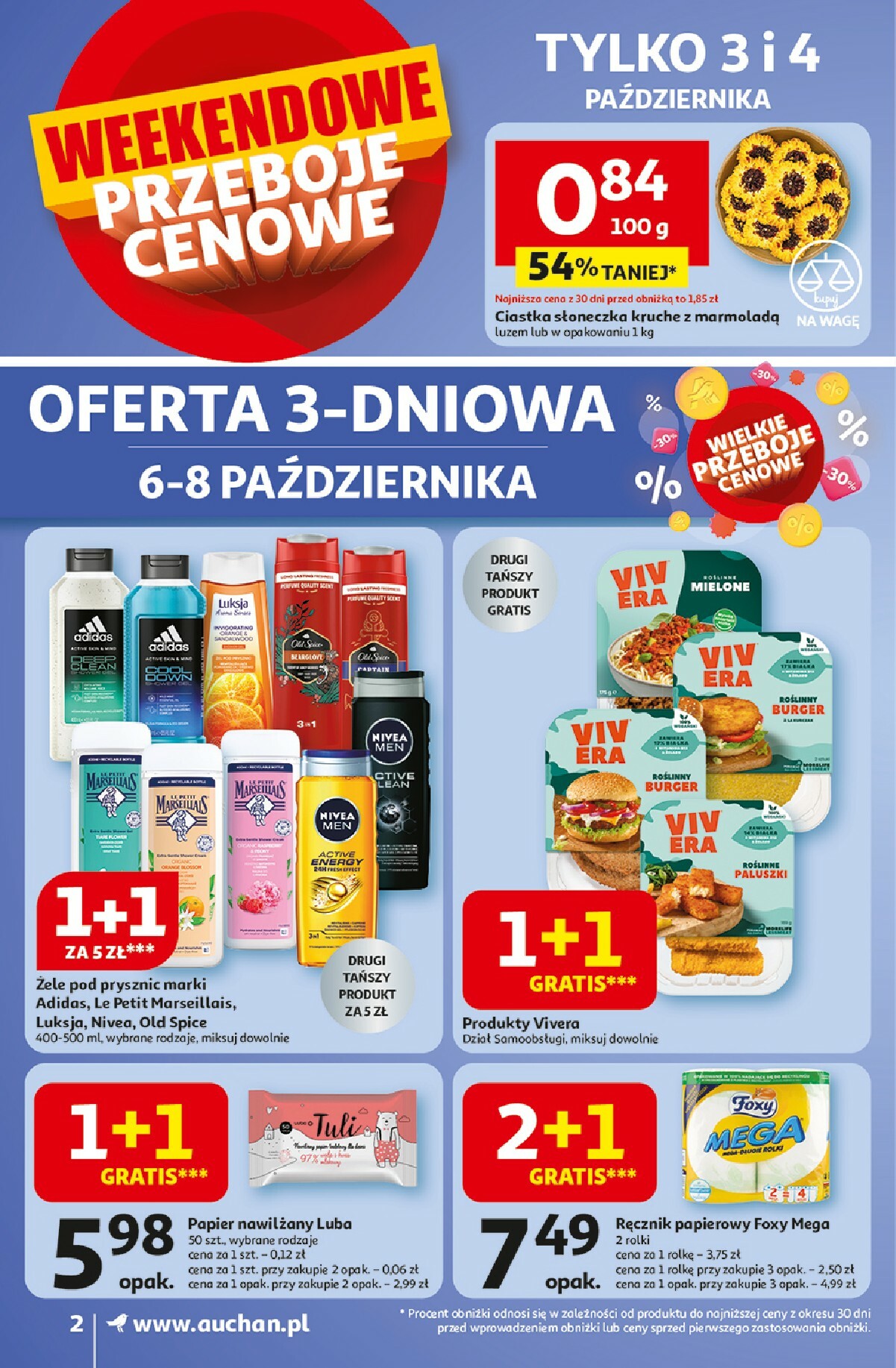 auchan - Gazetka Supermarket Auchan - Wielkie przeboje cenowe - ważna od 02.10. do 08.10. - page: 2