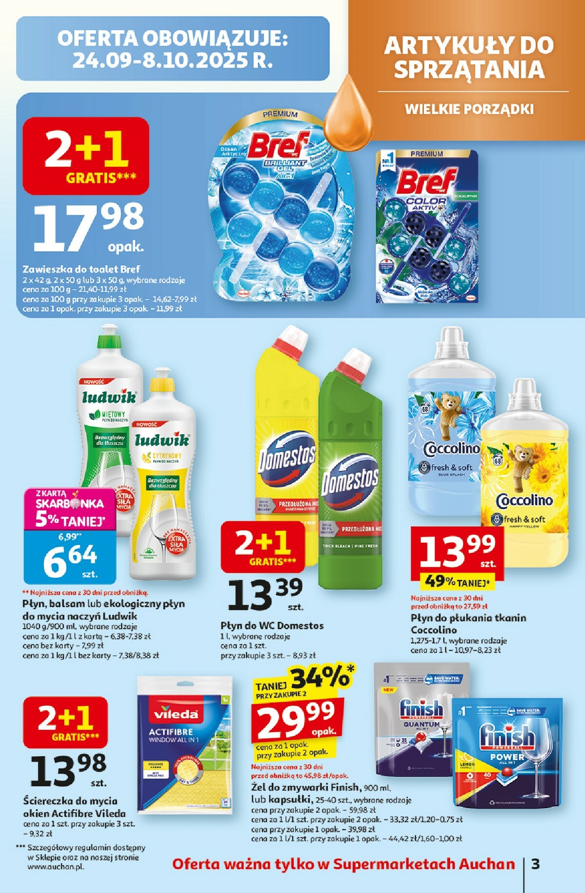 auchan - Gazetka Supermarket Auchan - Wielkie przeboje cenowe - ważna od 02.10. do 08.10. - page: 3