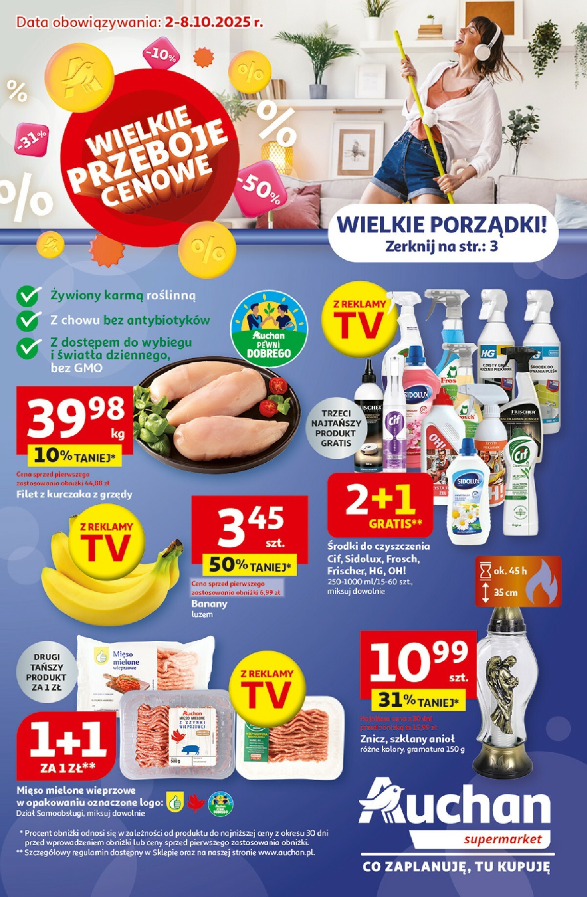 auchan - Gazetka Supermarket Auchan - Wielkie przeboje cenowe - ważna od 02.10. do 08.10.