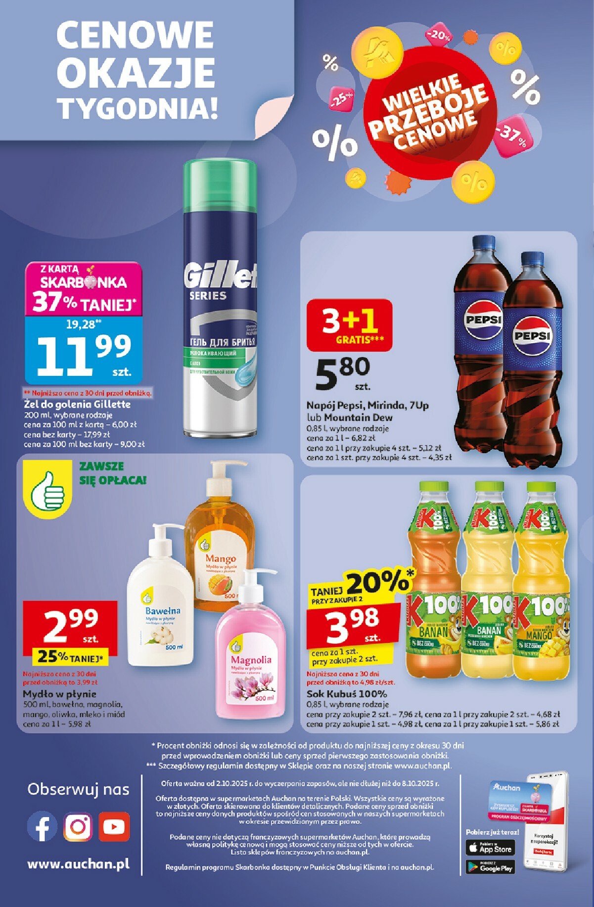 auchan - Gazetka Supermarket Auchan - Wielkie przeboje cenowe - ważna od 02.10. do 08.10. - page: 8