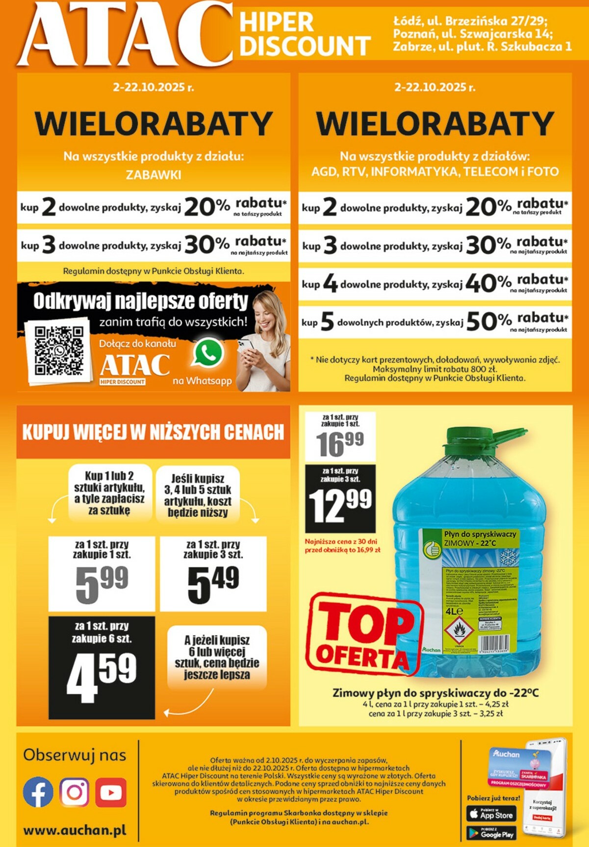 auchan - Gazetka Auchan - ATAC Hiper Discount - ważna od 02.10. do 22.10. - page: 4