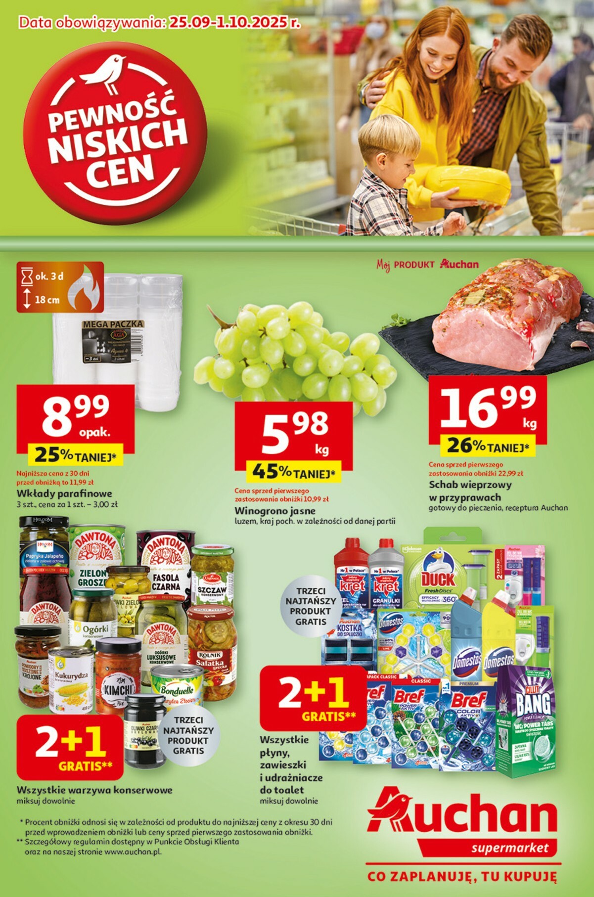 auchan - Gazetka Supermarket Auchan - ważna od 25.09. do 01.10.