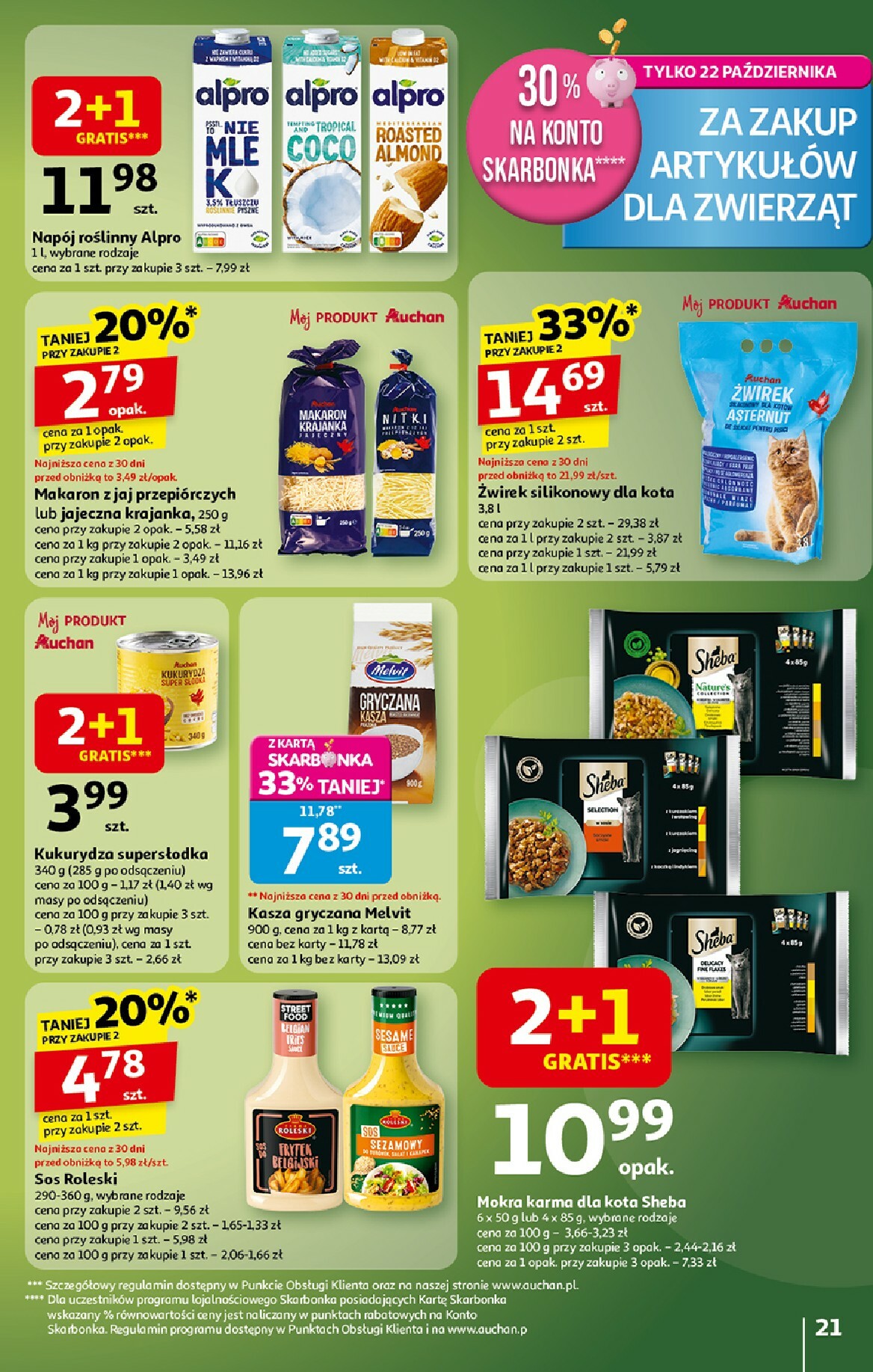 auchan - Gazetka Hipermarket Auchan - ważna od 16.10. do 22.10. - page: 21 auchan - Gazetka Hipermarket Auchan - ważna od 16.10. do 22.10. - page: 21