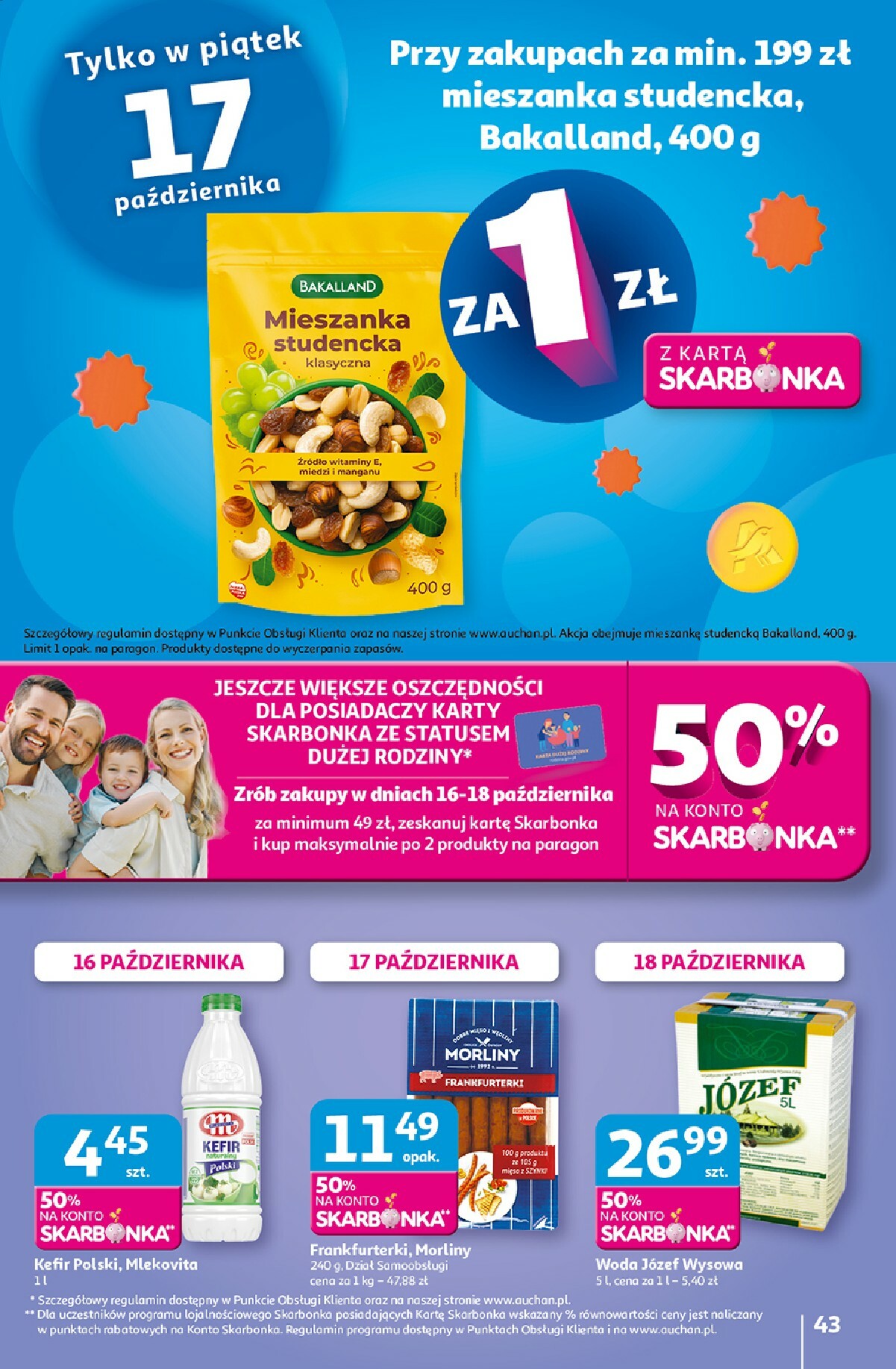 auchan - Gazetka Hipermarket Auchan - ważna od 16.10. do 22.10. - page: 43 auchan - Gazetka Hipermarket Auchan - ważna od 16.10. do 22.10. - page: 43