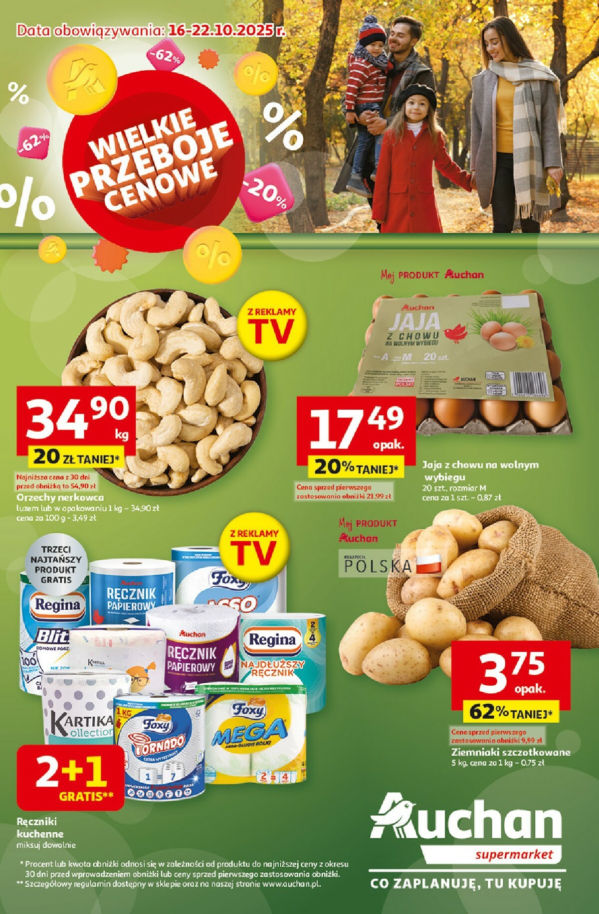 auchan - Gazetka Supermarket Auchan - ważna od 16.10. do 22.10.