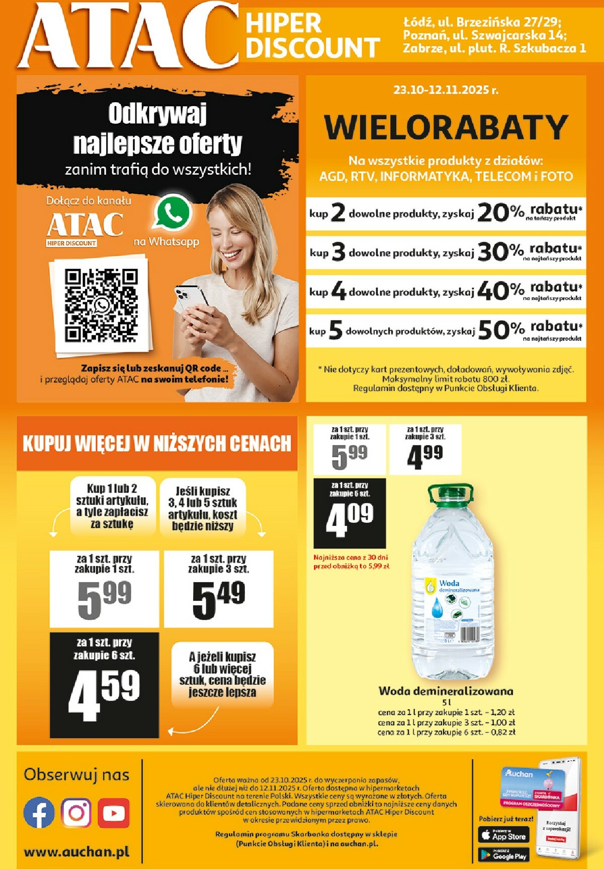auchan - Gazetka Auchan - ATAC Hiper Discount - ważna od 23.10. do 12.11. - page: 4