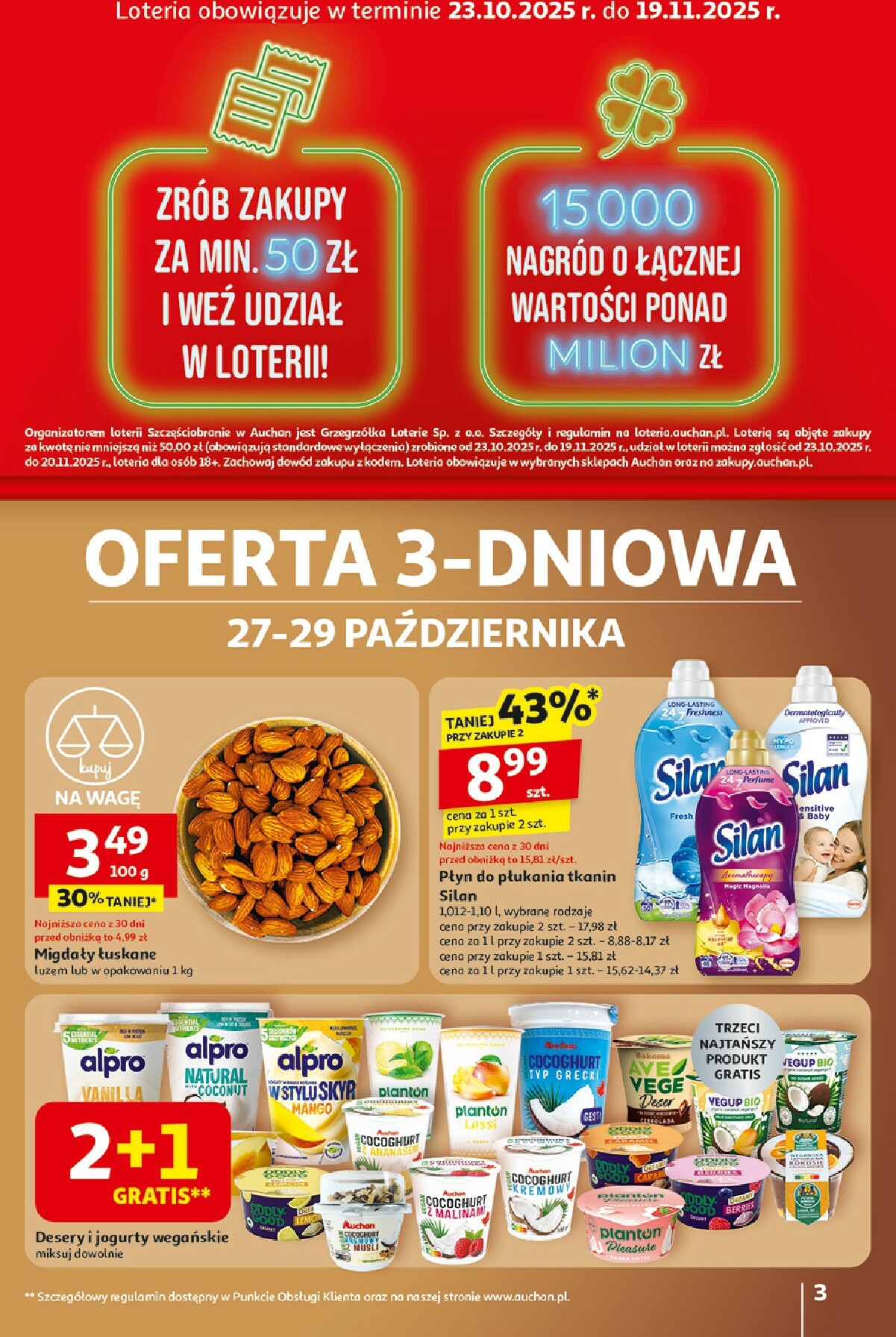 auchan - Gazetka Hipermarket Auchan - ważna od 23.10. do 29.10. - page: 3 auchan - Gazetka Hipermarket Auchan - ważna od 23.10. do 29.10. - page: 3