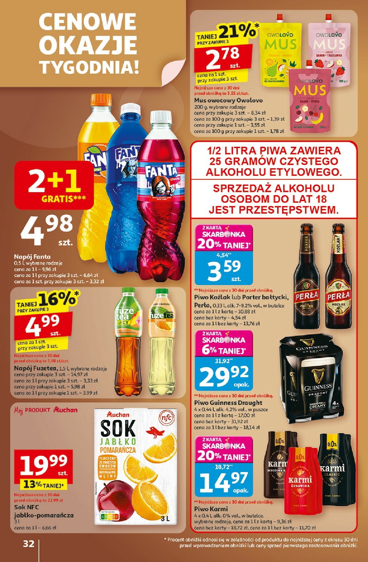 auchan - Gazetka Hipermarket Auchan - ważna od 23.10. do 29.10. - page: 32 auchan - Gazetka Hipermarket Auchan - ważna od 23.10. do 29.10. - page: 32