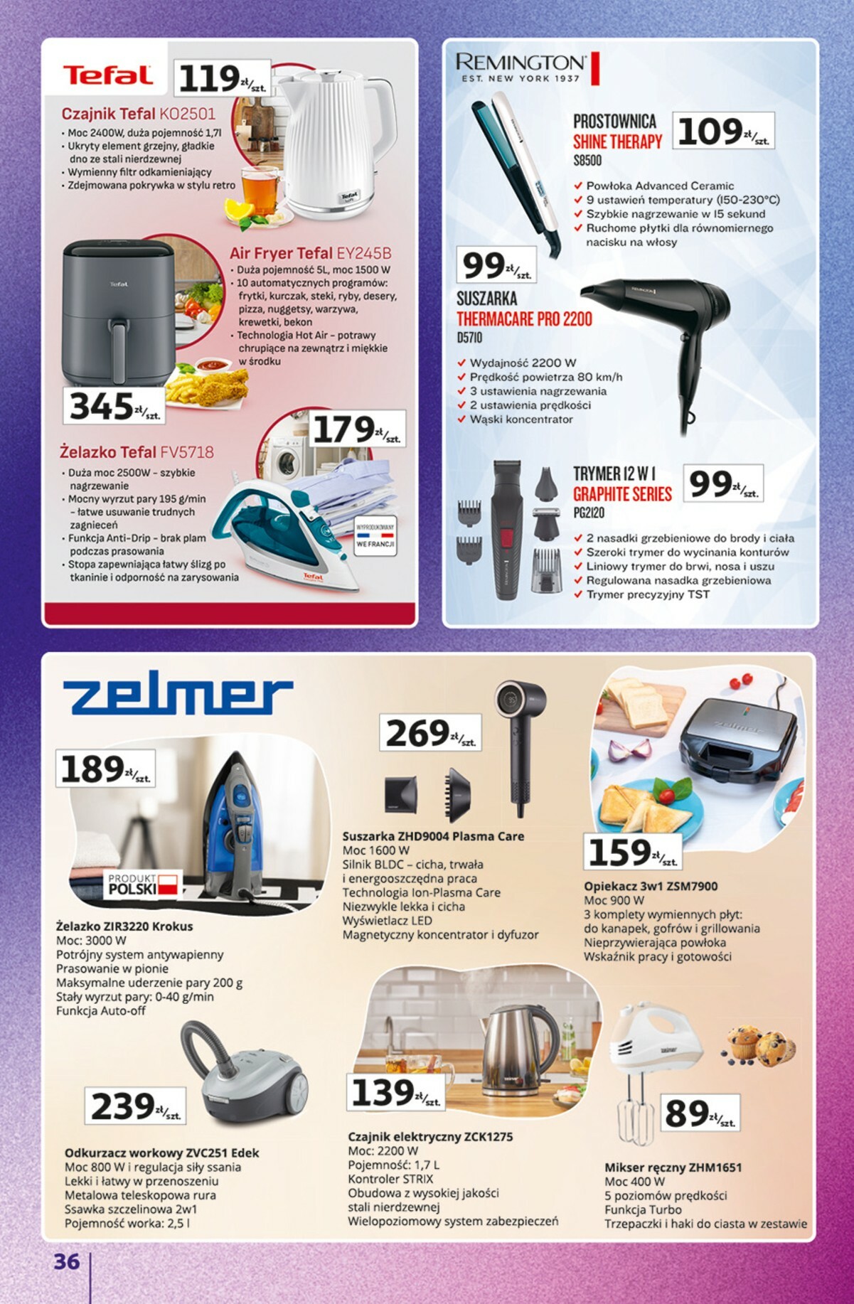 auchan - Gazetka Hipermarket Auchan - Znane marki duży wybór - ważna od 16.10. do 22.10. - page: 36 auchan - Gazetka Hipermarket Auchan - Znane marki duży wybór - ważna od 16.10. do 22.10. - page: 36