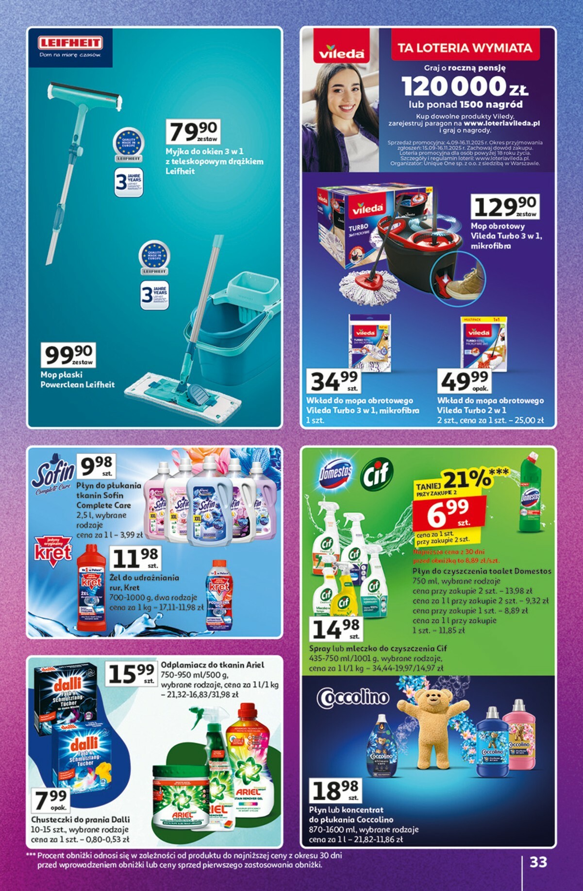 auchan - Gazetka Hipermarket Auchan - Znane marki duży wybór - ważna od 16.10. do 22.10. - page: 33 auchan - Gazetka Hipermarket Auchan - Znane marki duży wybór - ważna od 16.10. do 22.10. - page: 33