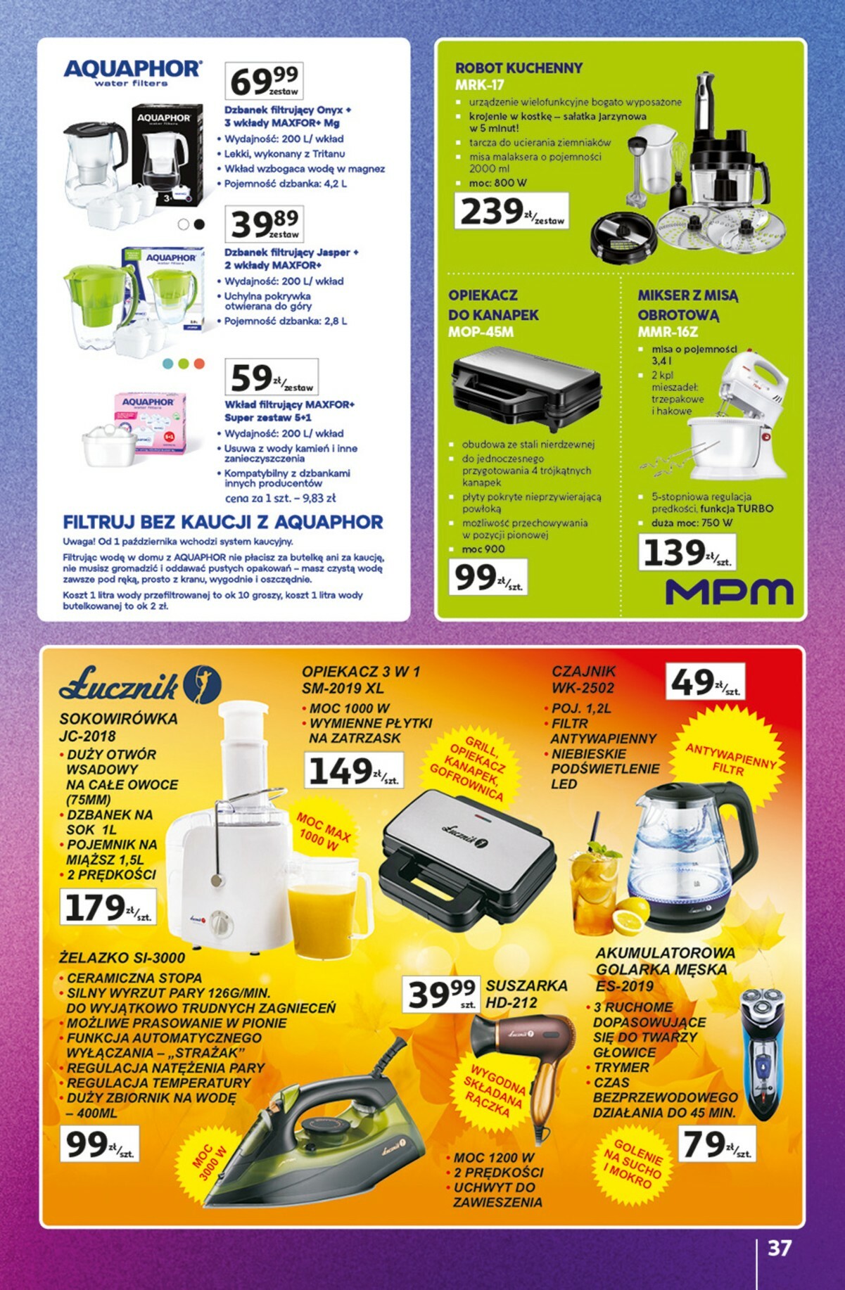 auchan - Gazetka Hipermarket Auchan - Znane marki duży wybór - ważna od 16.10. do 22.10. - page: 37 auchan - Gazetka Hipermarket Auchan - Znane marki duży wybór - ważna od 16.10. do 22.10. - page: 37