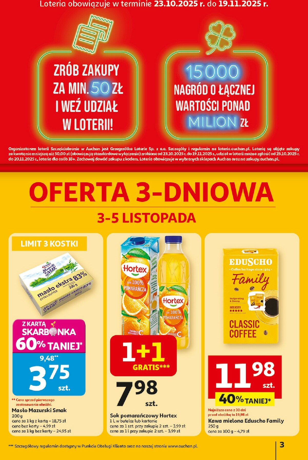 auchan - Gazetka Hipermarket Auchan - ważna od 30.10. do 05.11. - page: 3 auchan - Gazetka Hipermarket Auchan - ważna od 30.10. do 05.11. - page: 3