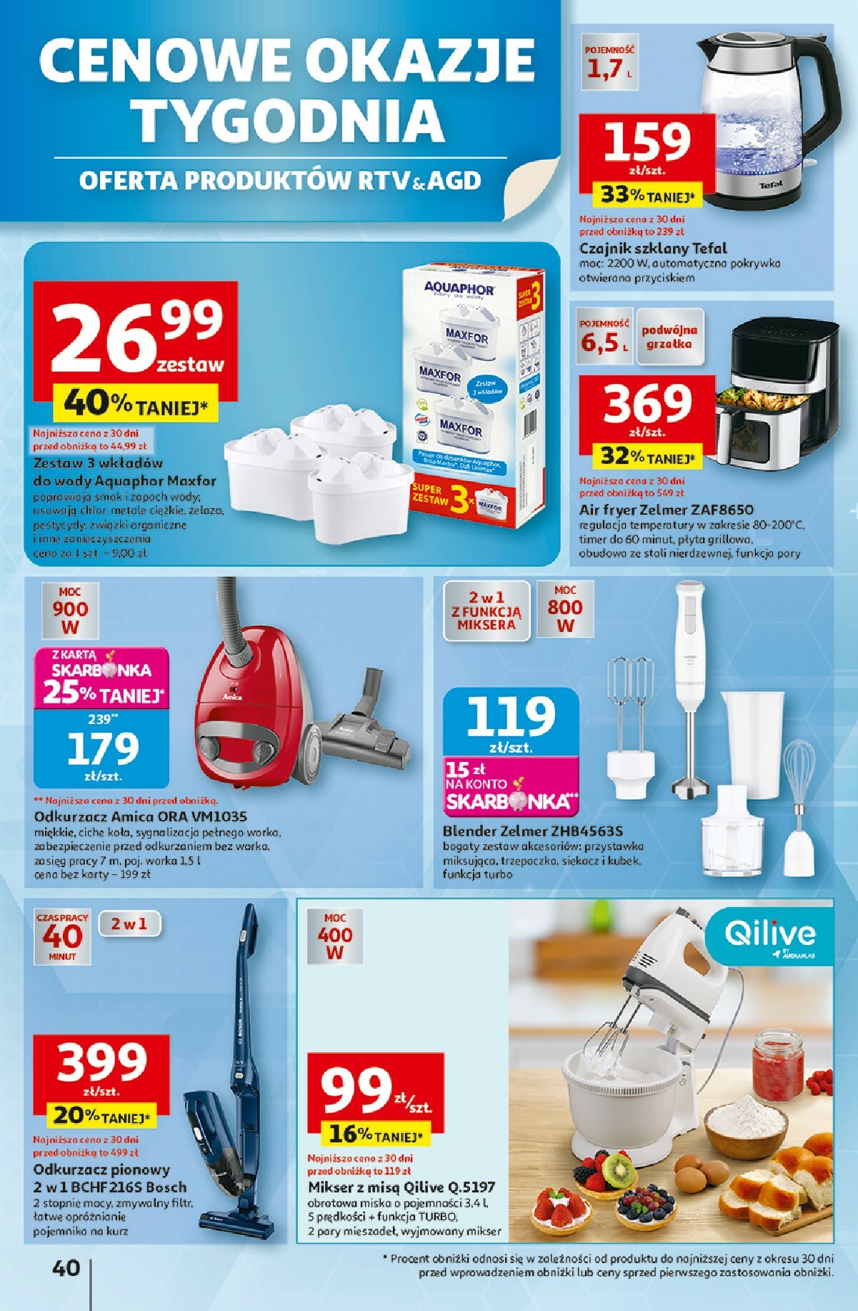 auchan - Gazetka Hipermarket Auchan - ważna od 30.10. do 05.11. - page: 40 auchan - Gazetka Hipermarket Auchan - ważna od 30.10. do 05.11. - page: 40