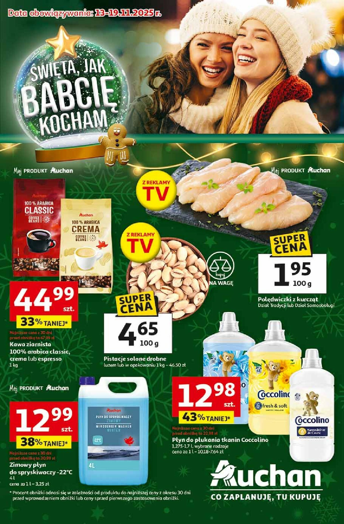 auchan - Gazetka Hipermarket Auchan - ważna od 13.11. do 19.11. - page: 1