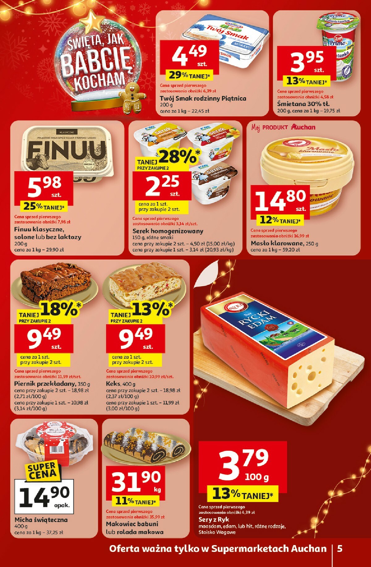 auchan - Gazetka Supermarket Auchan - ważna od 18.12. do 24.12. - page: 5