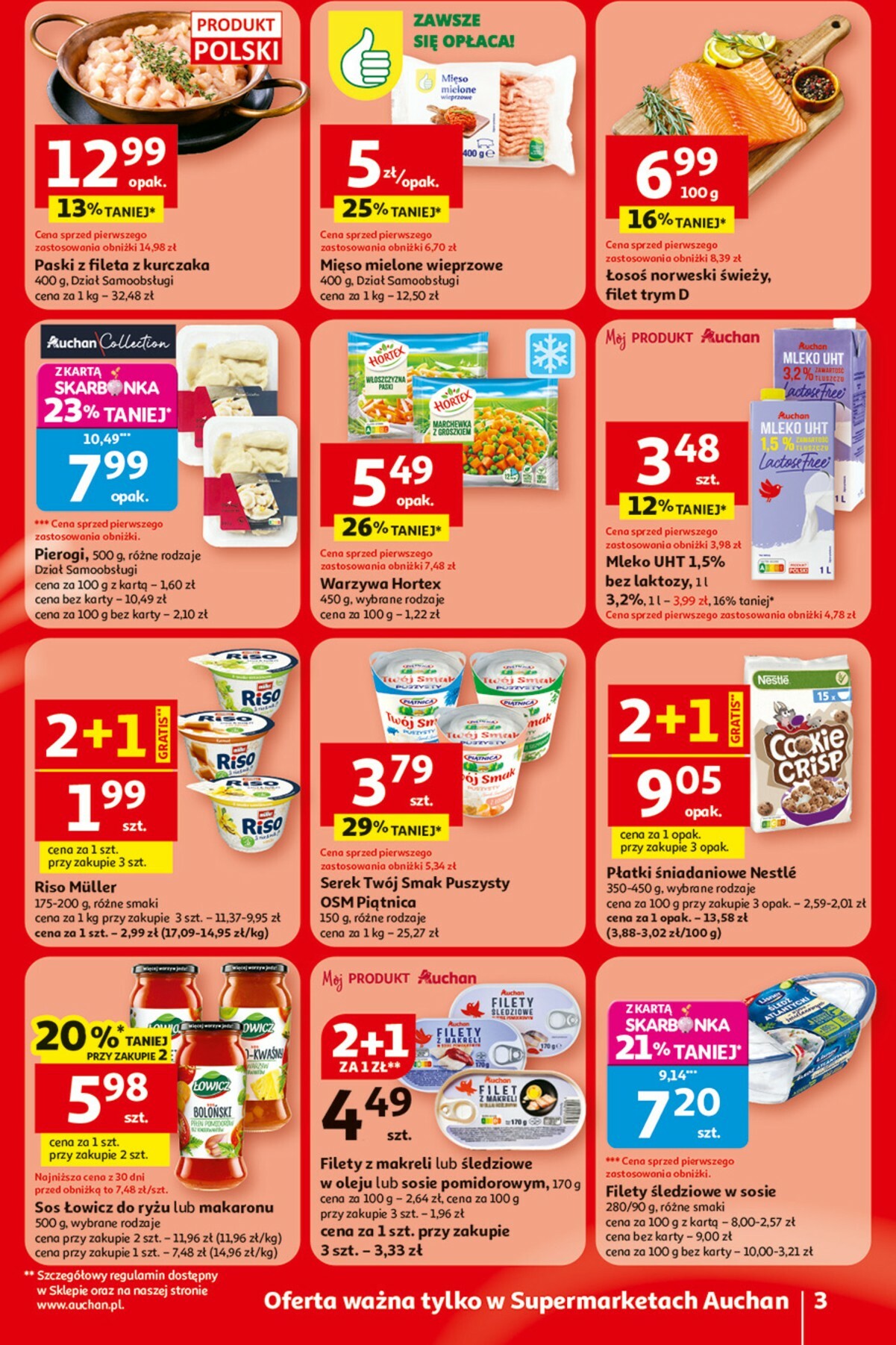 auchan - Gazetka Supermarket Auchan Franczyza - ważna od 08.01. do 14.01. - page: 3