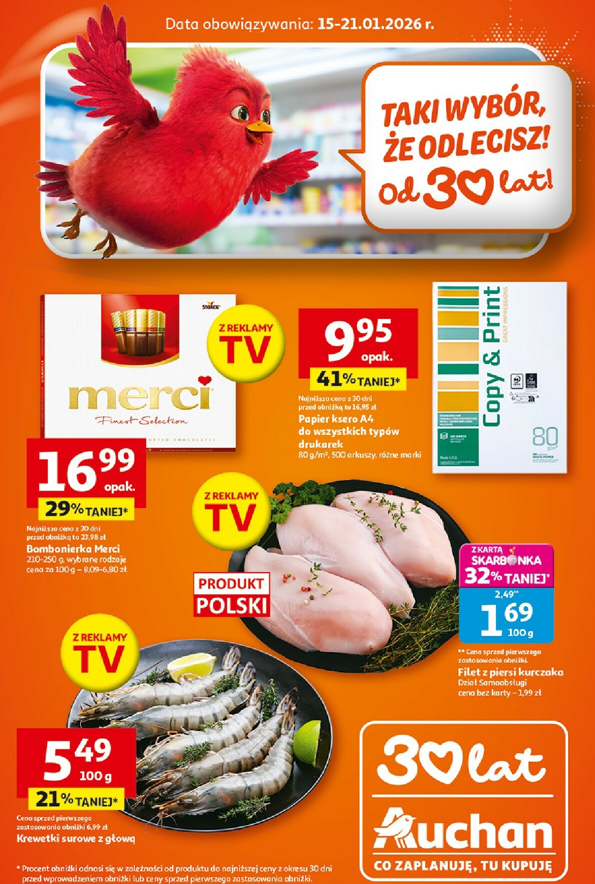 auchan - Gazetka Supermarket Auchan - ważna od 15.01. do 21.01.