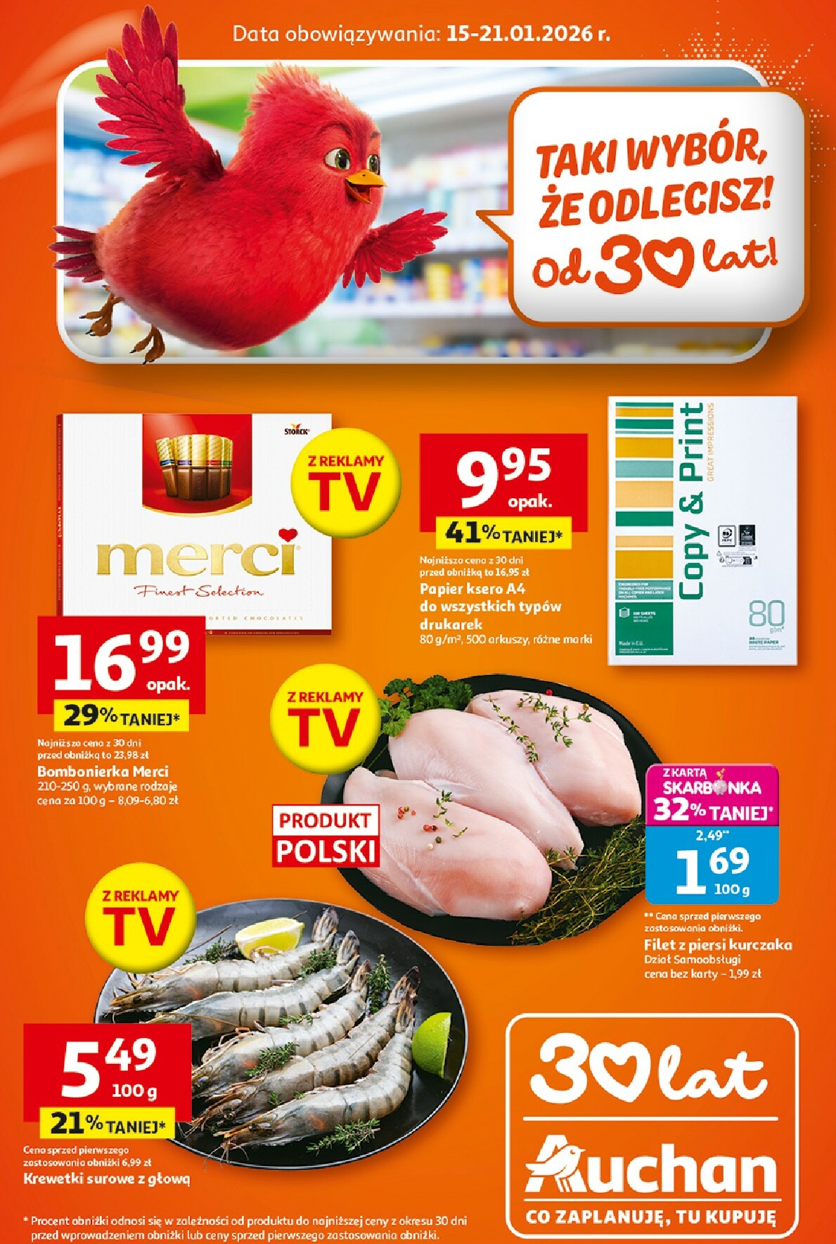 auchan - Gazetka Supermarket Auchan Franczyza - ważna od 15.01. do 21.01.