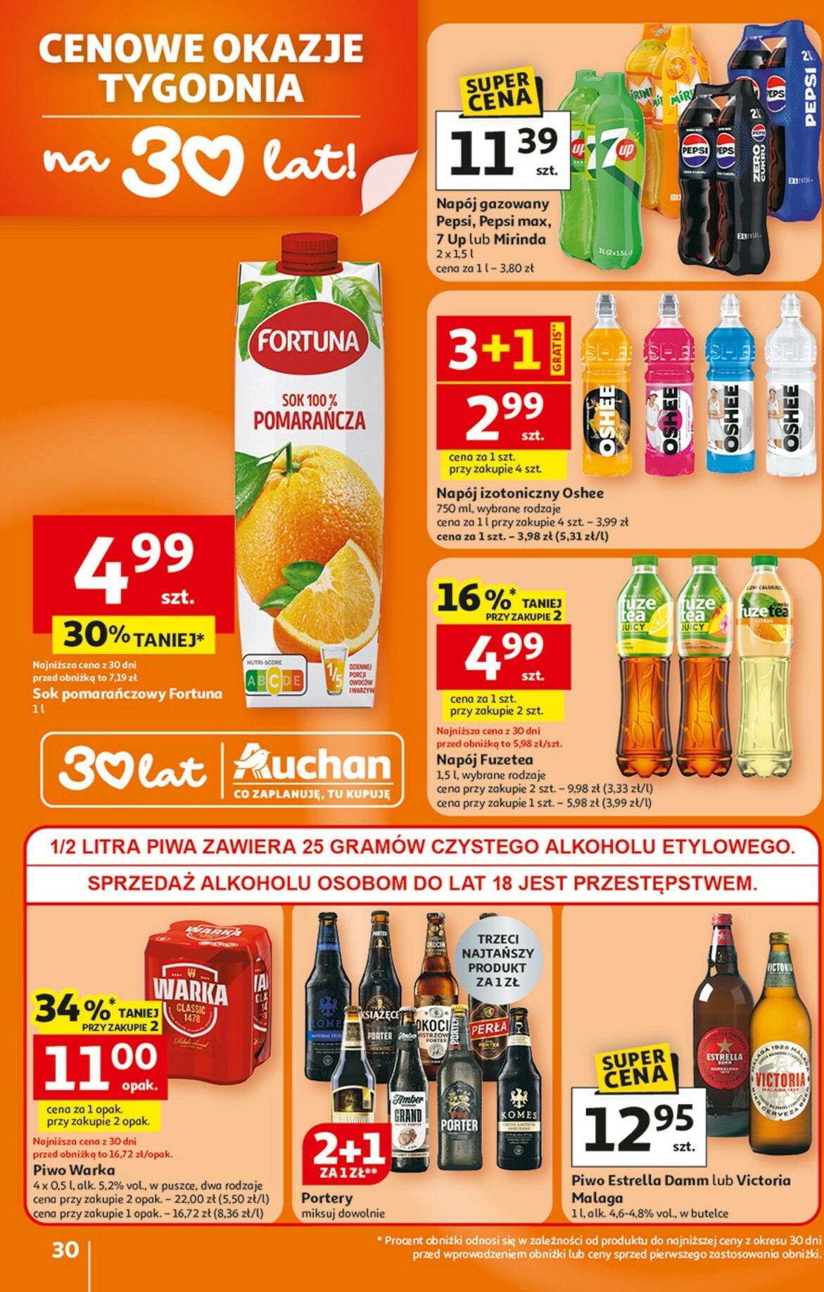 auchan - Gazetka Hipermarket Auchan - ważna od 15.01. do 21.01. - page: 30