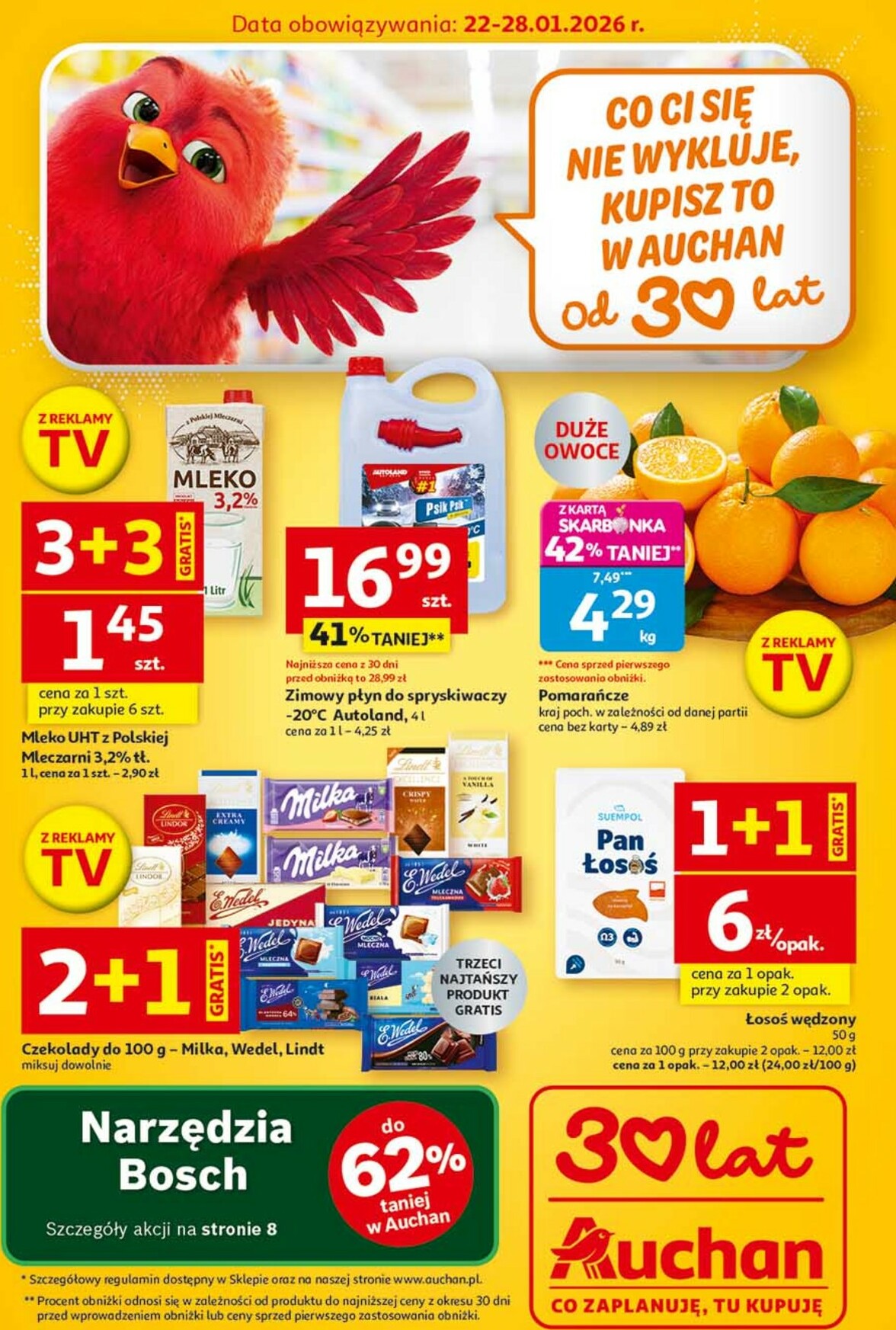 auchan - Gazetka Supermarket Auchan - ważna od 22.01. do 28.01.